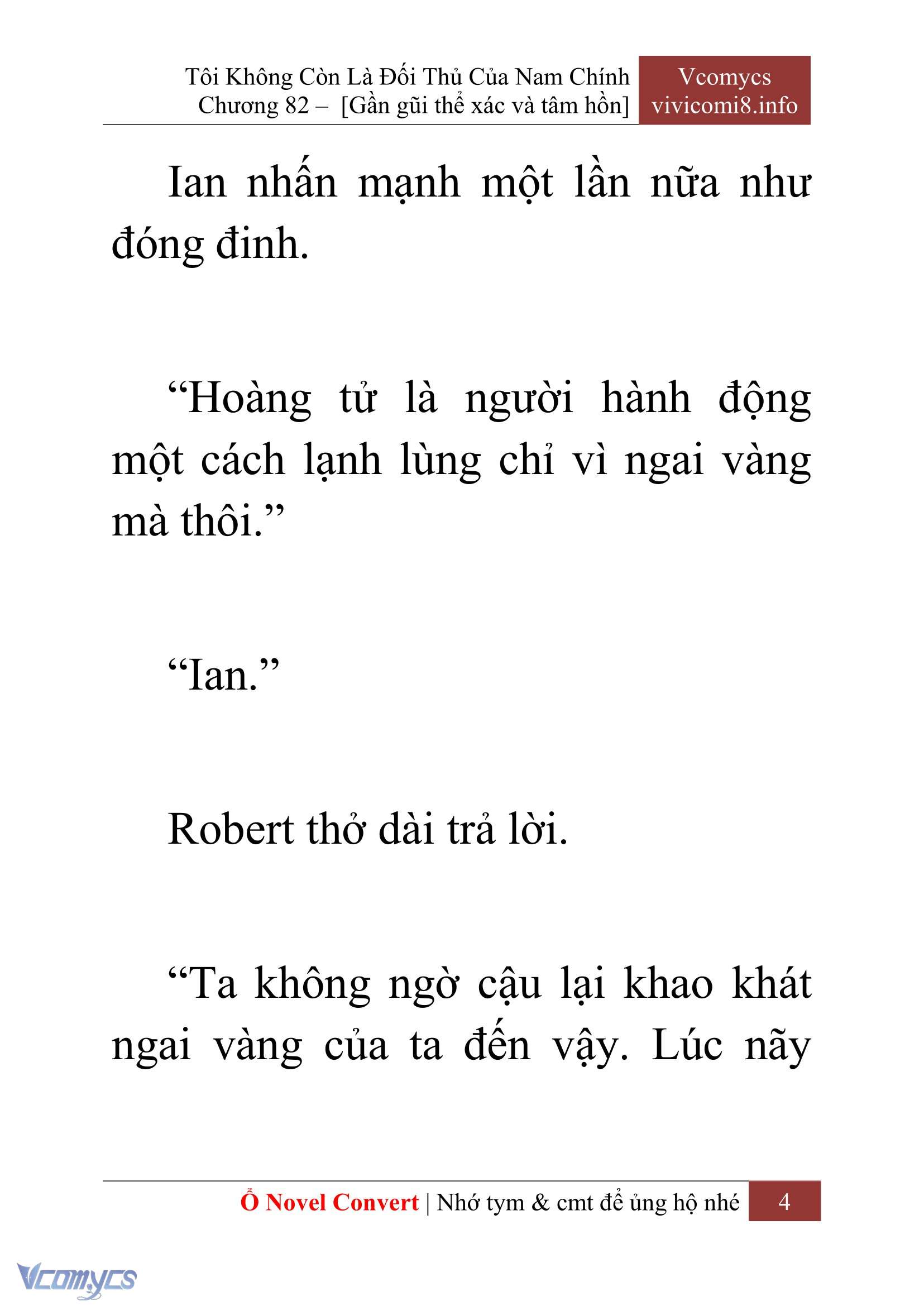 [Novel] Tôi Không Còn Là Đối Thủ Của Nam Chính Chapter  82 - 6