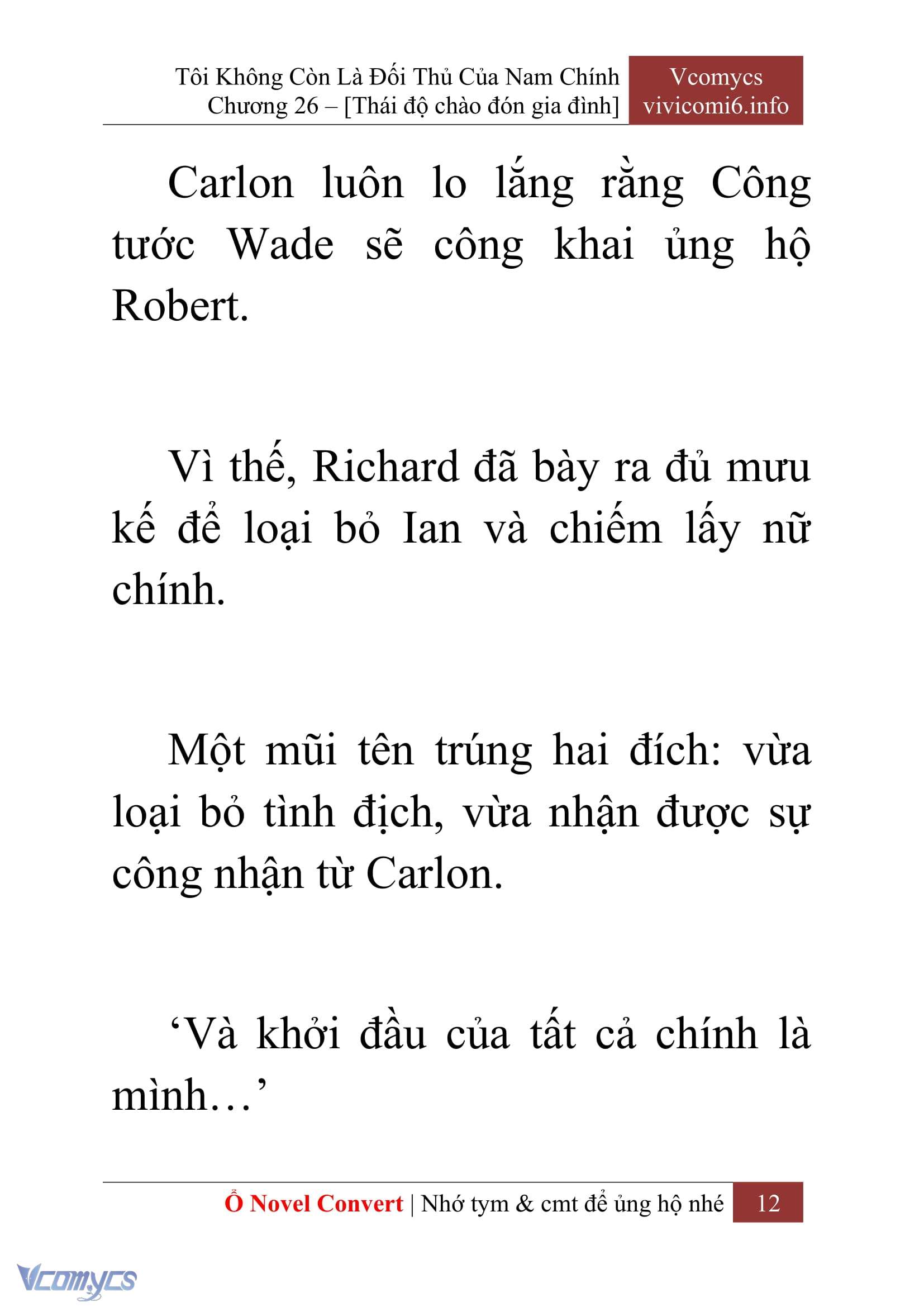 [Novel] Tôi Không Còn Là Đối Thủ Của Nam Chính Chapter  26 - 14