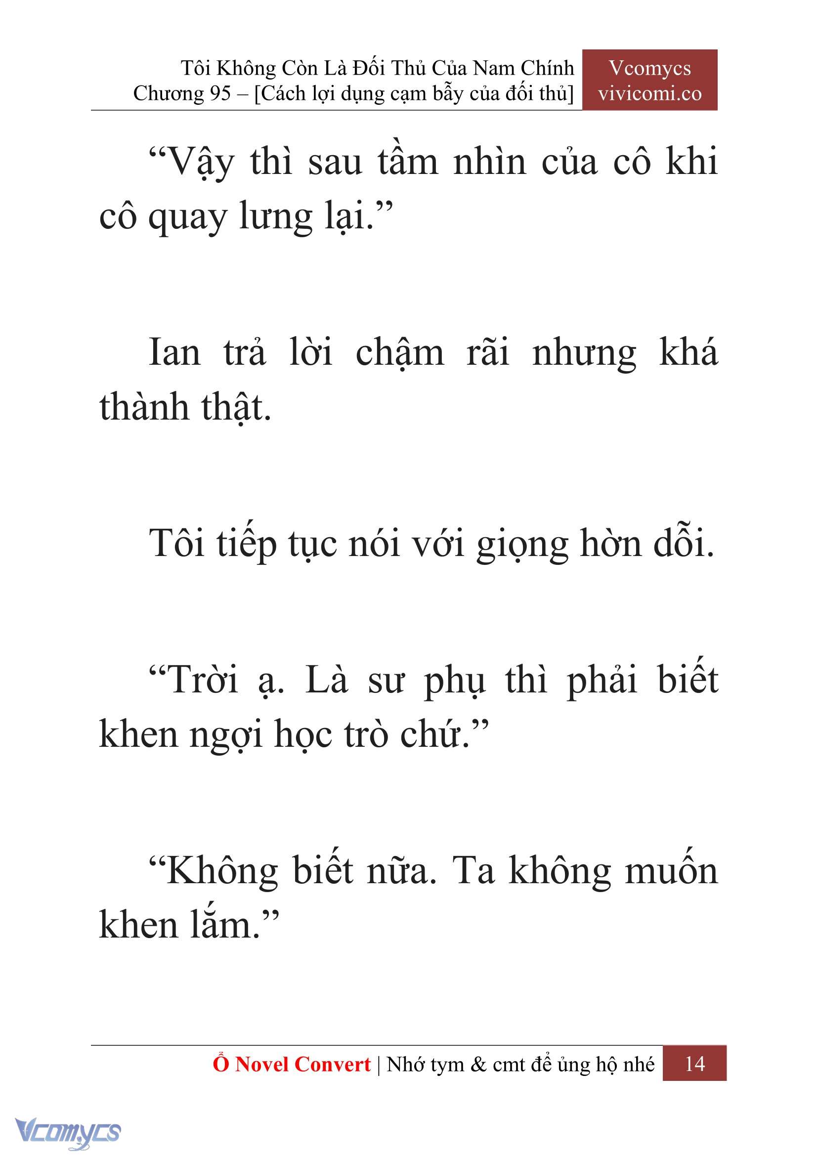 [Novel] Tôi Không Còn Là Đối Thủ Của Nam Chính Chapter  95 - 16