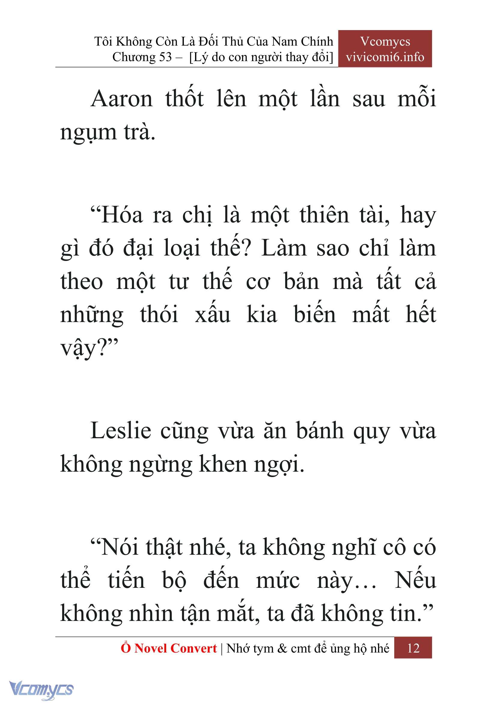 [Novel] Tôi Không Còn Là Đối Thủ Của Nam Chính Chapter  53 - 14