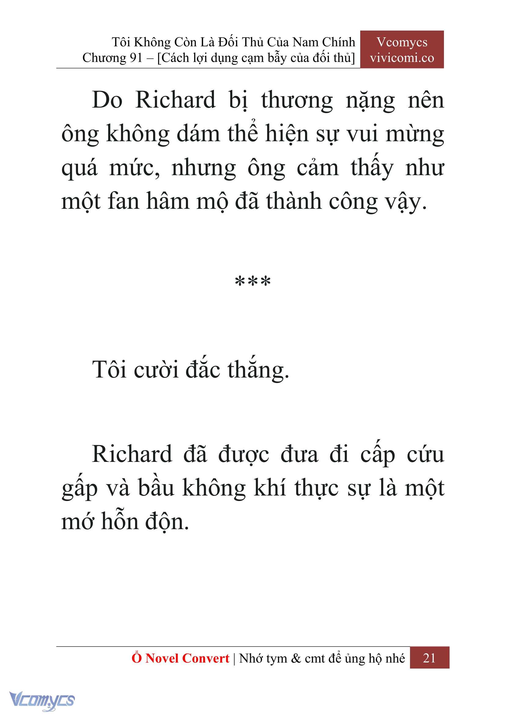 [Novel] Tôi Không Còn Là Đối Thủ Của Nam Chính Chapter  91 - 23