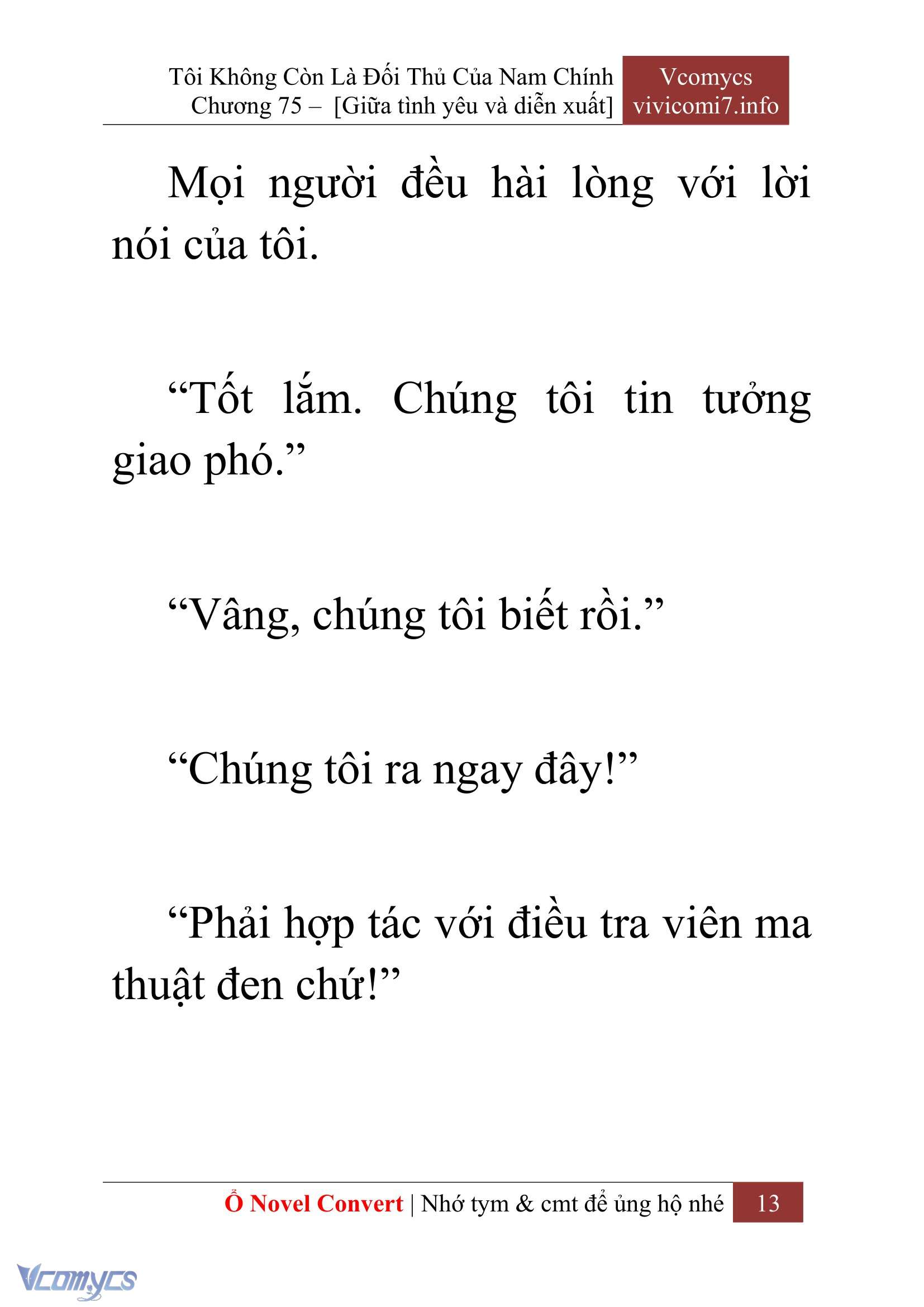 [Novel] Tôi Không Còn Là Đối Thủ Của Nam Chính Chapter  75 - 15