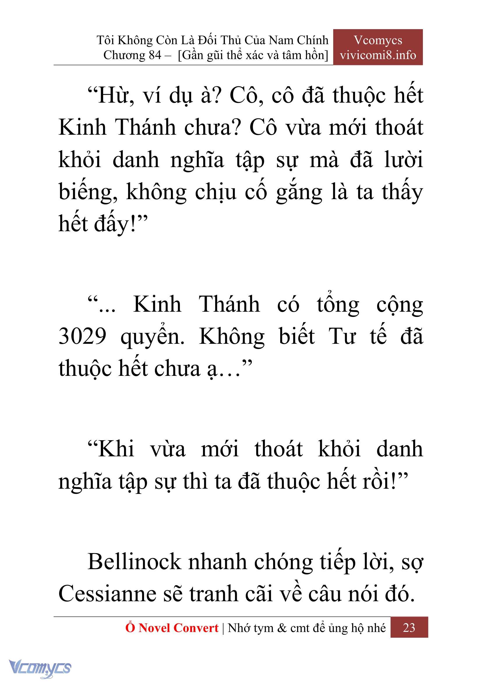 [Novel] Tôi Không Còn Là Đối Thủ Của Nam Chính Chapter  84 - 25
