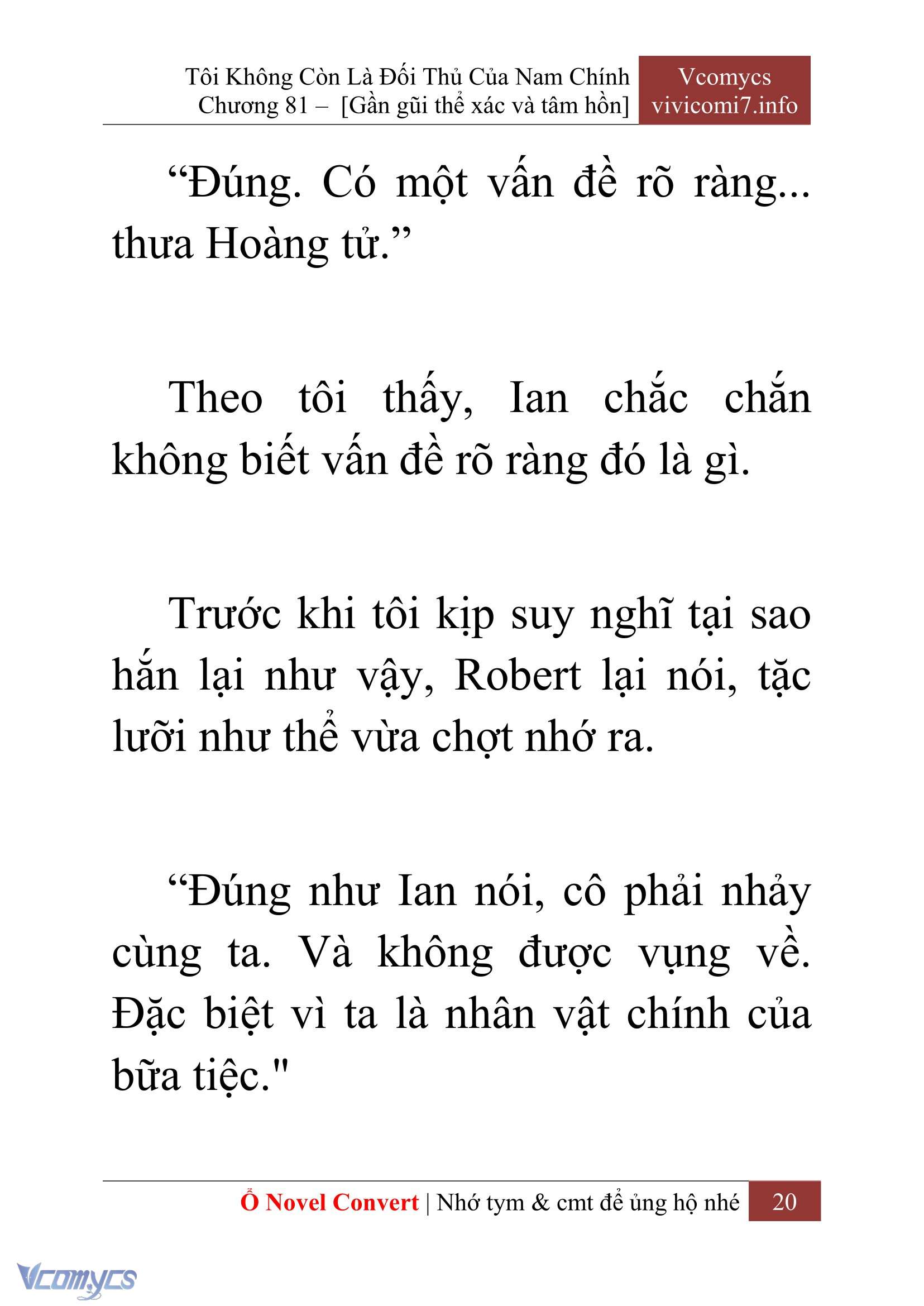 [Novel] Tôi Không Còn Là Đối Thủ Của Nam Chính Chapter  81 - 22