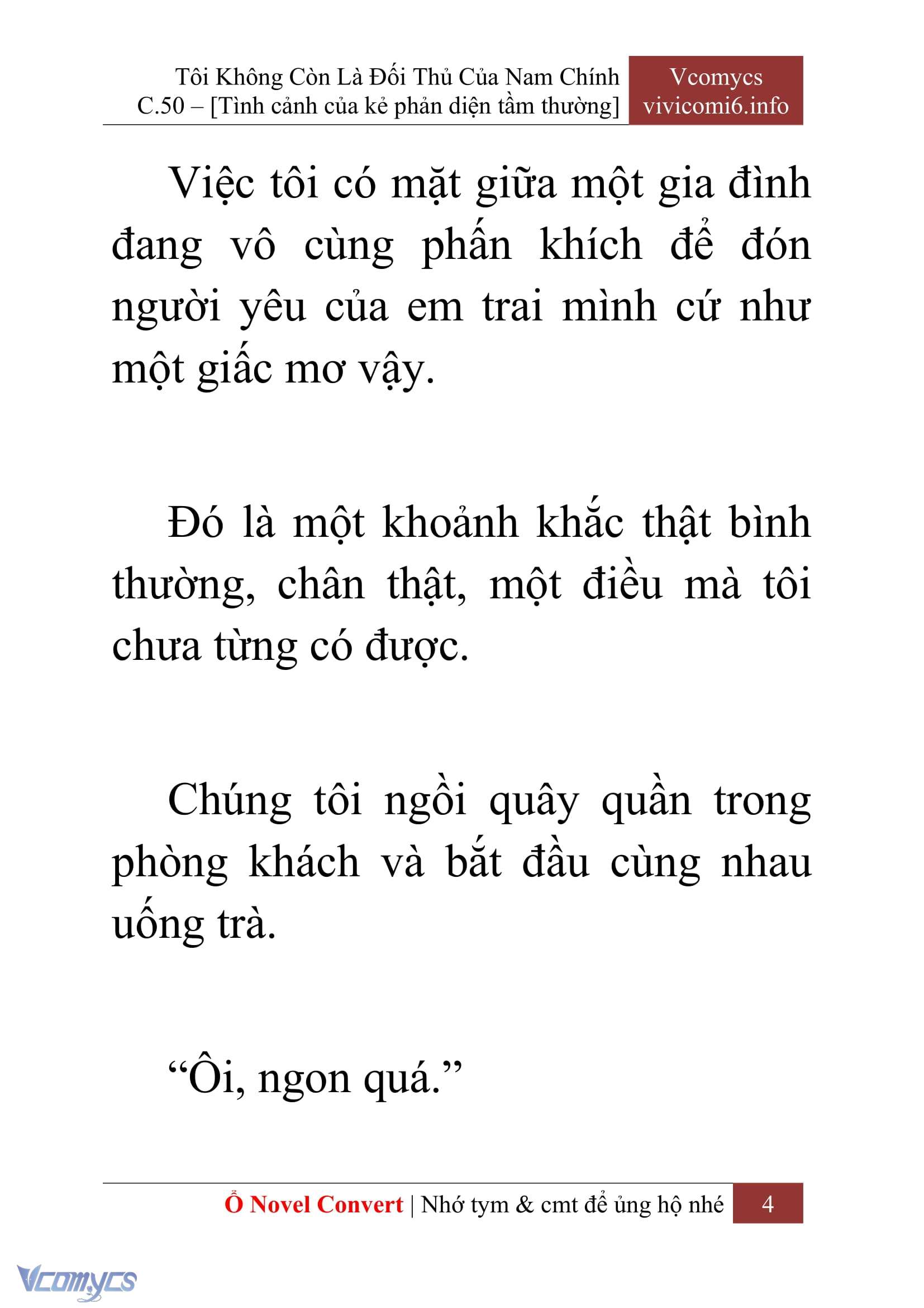 [Novel] Tôi Không Còn Là Đối Thủ Của Nam Chính Chapter  50 - 6