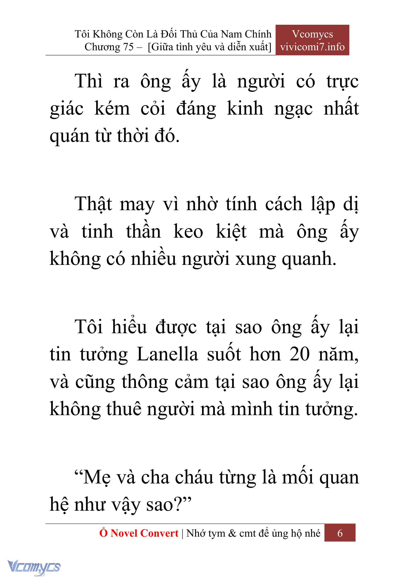 [Novel] Tôi Không Còn Là Đối Thủ Của Nam Chính Chapter  75 - 8