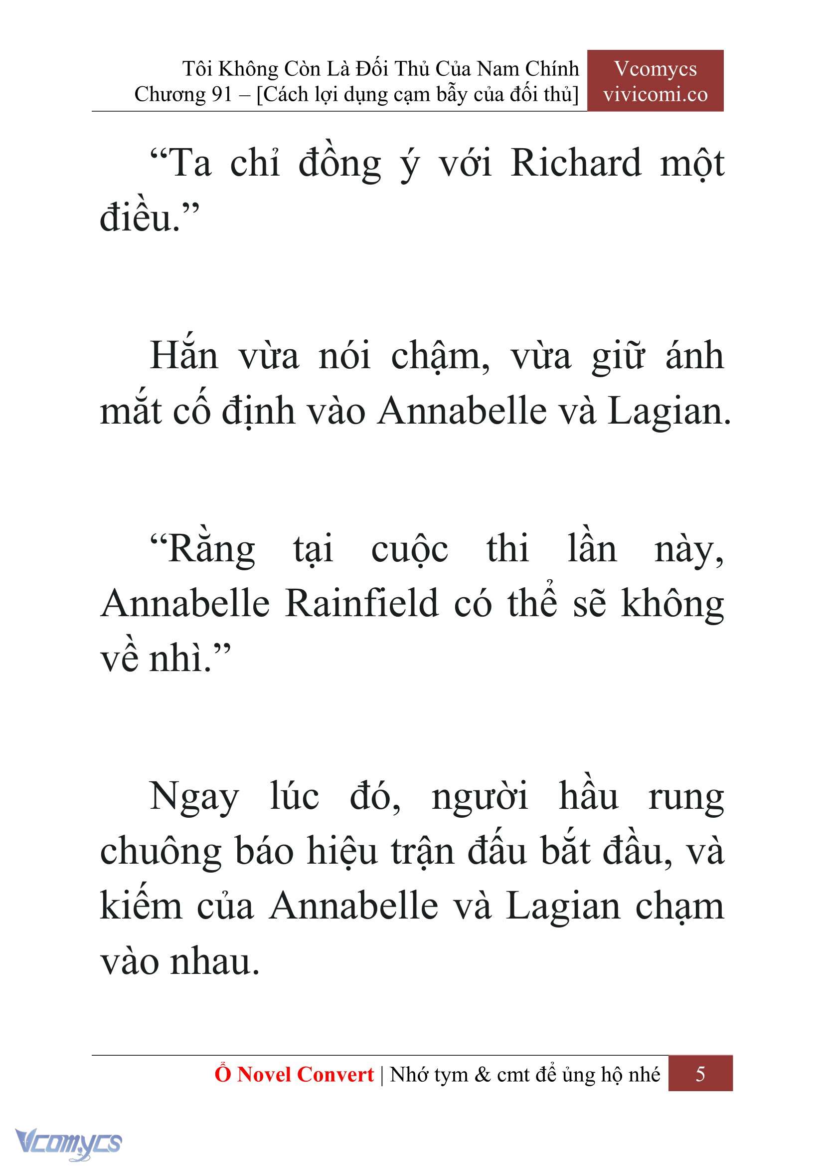 [Novel] Tôi Không Còn Là Đối Thủ Của Nam Chính Chapter  91 - 7