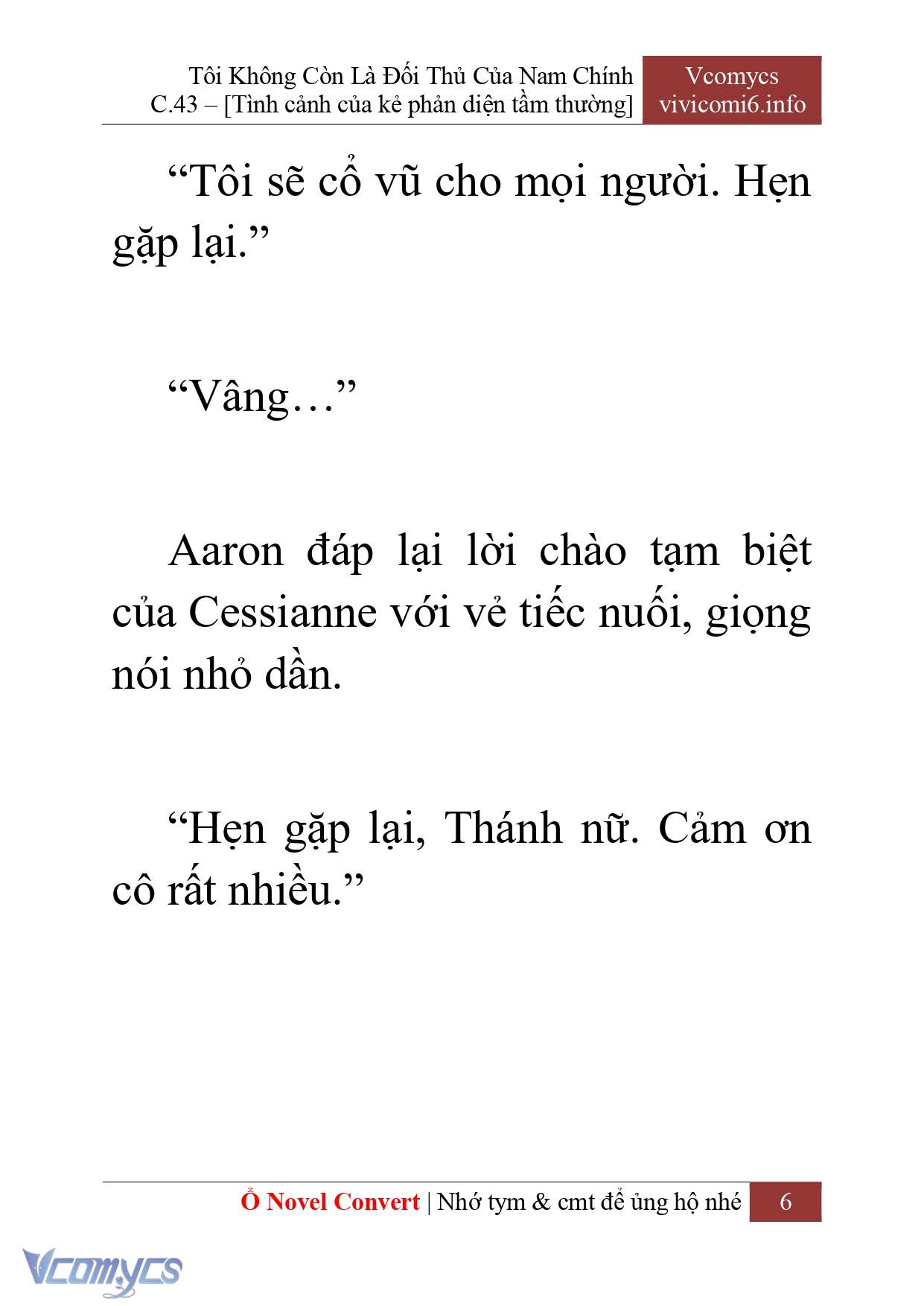 [Novel] Tôi Không Còn Là Đối Thủ Của Nam Chính Chapter  43 - 8