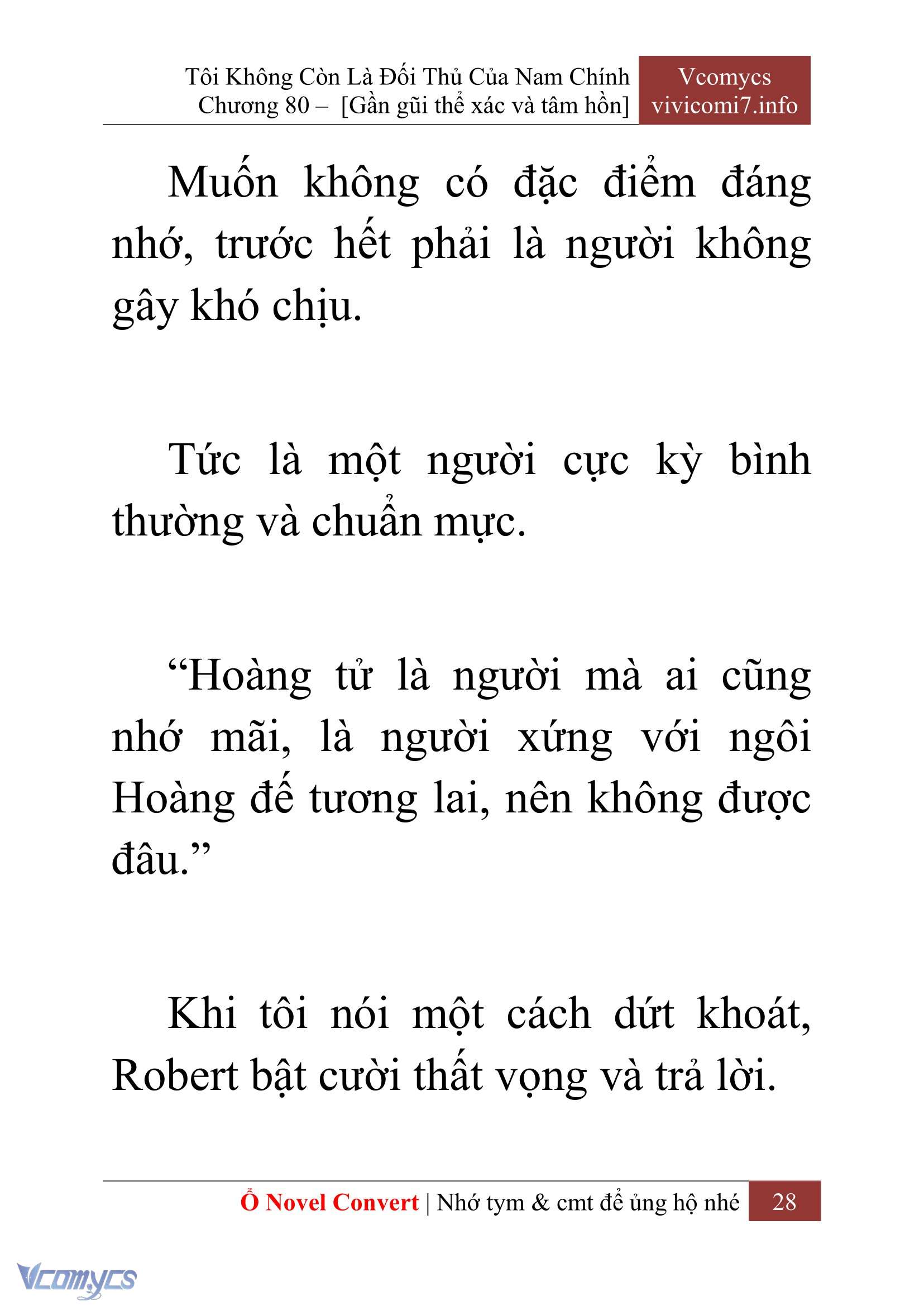 [Novel] Tôi Không Còn Là Đối Thủ Của Nam Chính Chapter  80 - 30