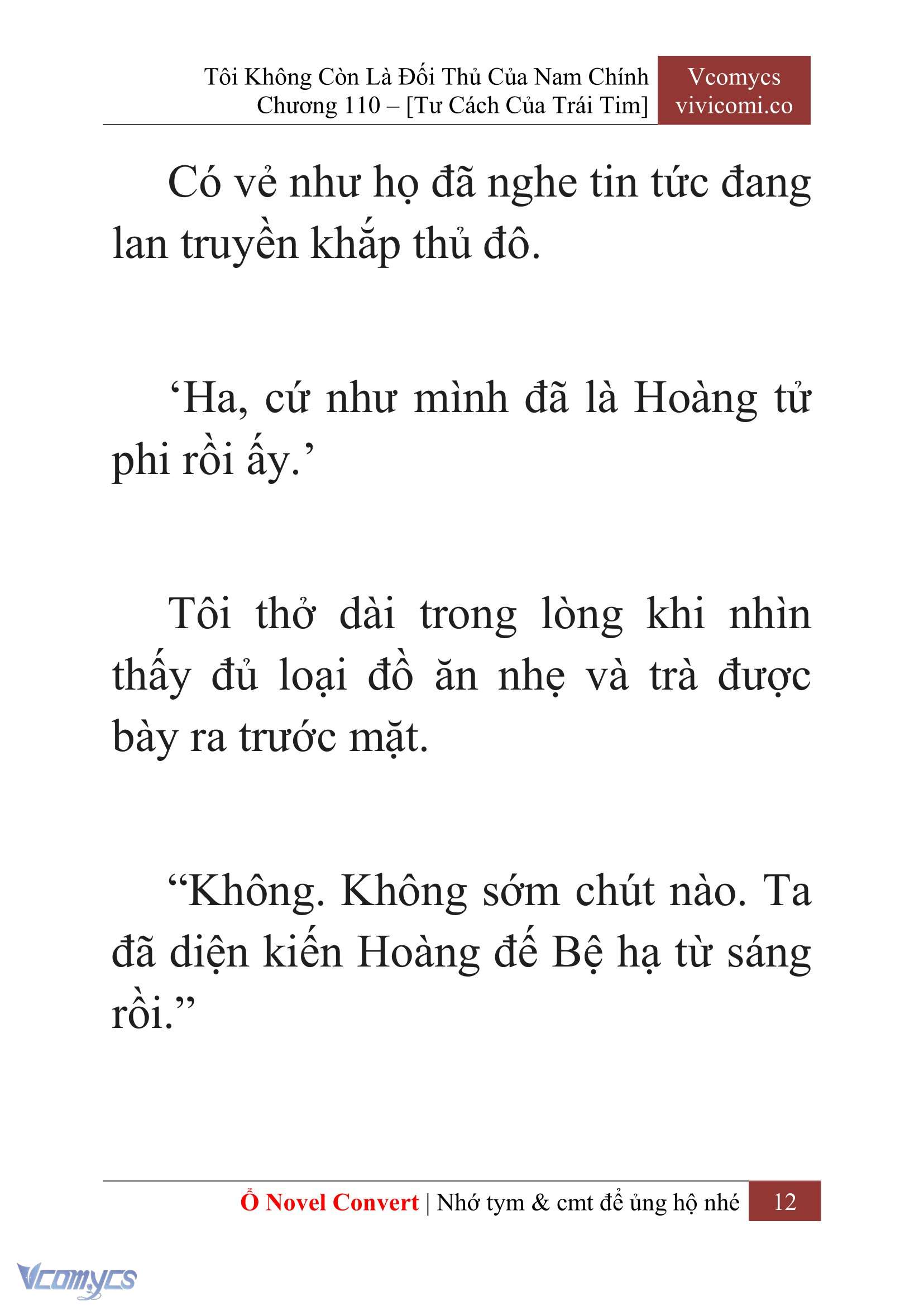 [Novel] Tôi Không Còn Là Đối Thủ Của Nam Chính Chapter  110 - 14