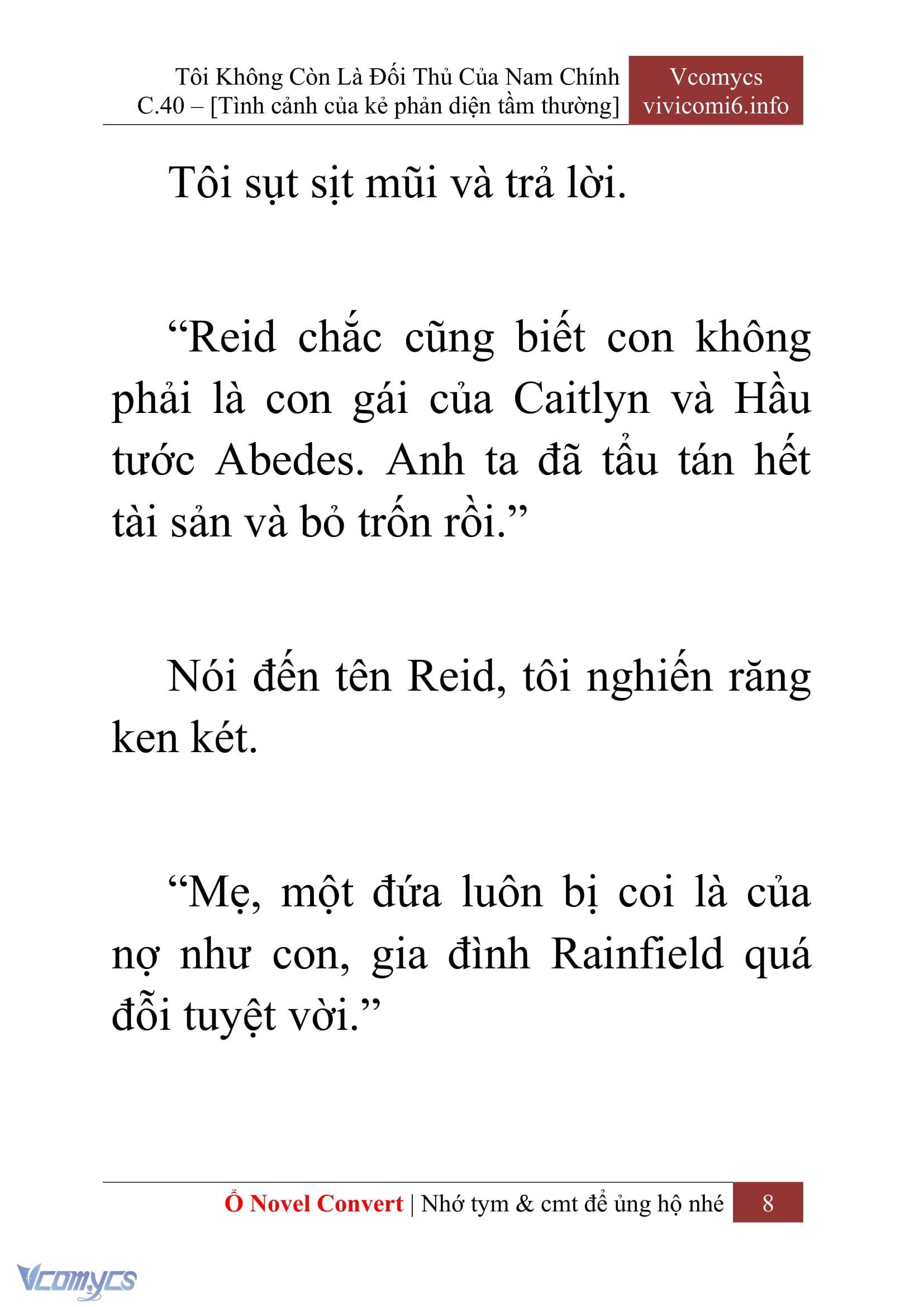 [Novel] Tôi Không Còn Là Đối Thủ Của Nam Chính Chapter  40 - 10