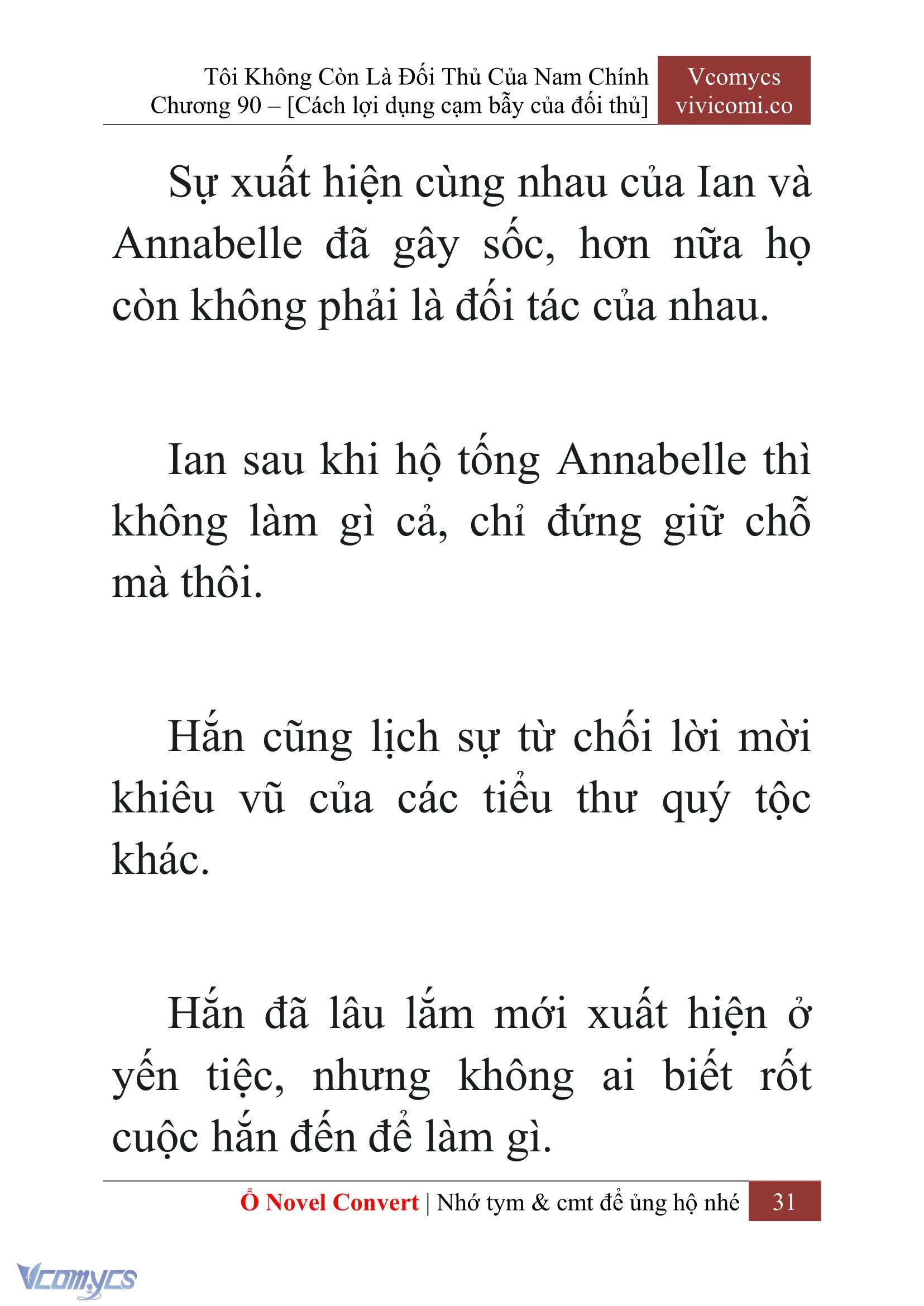 [Novel] Tôi Không Còn Là Đối Thủ Của Nam Chính Chapter  90 - 33