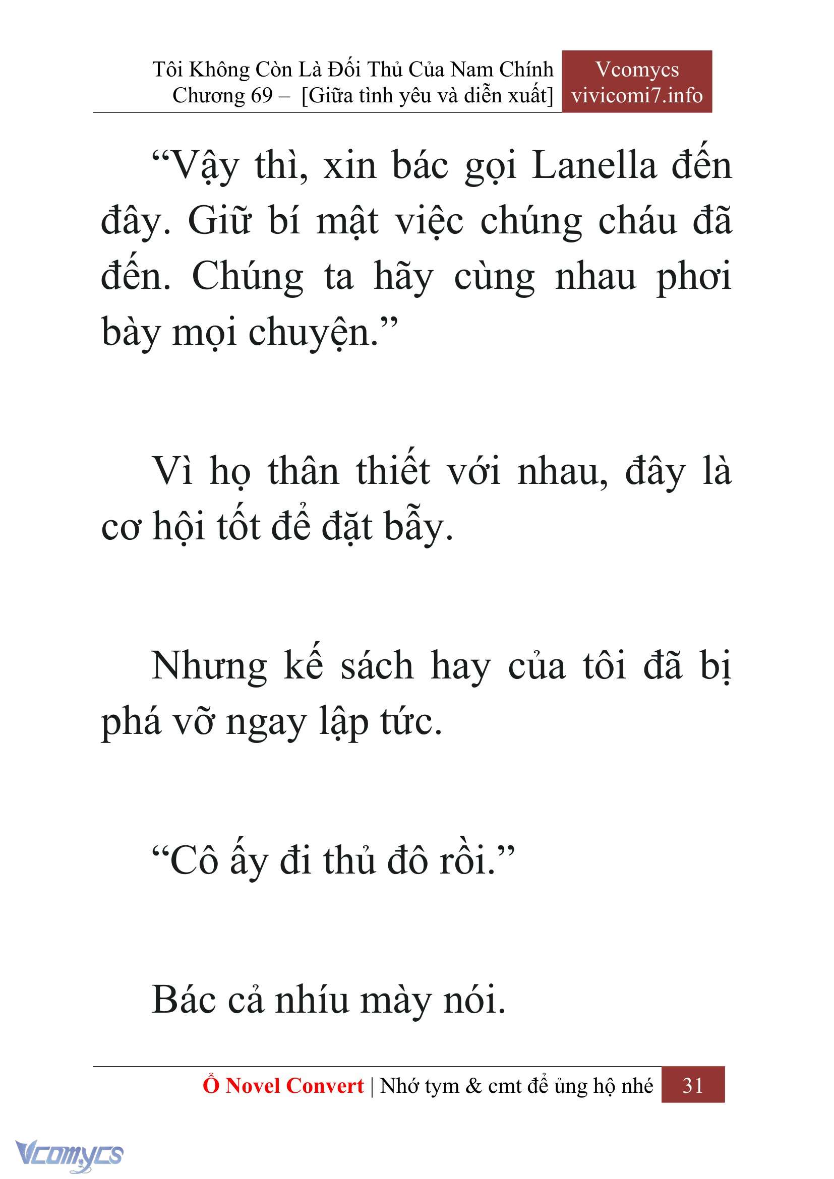 [Novel] Tôi Không Còn Là Đối Thủ Của Nam Chính Chapter  69 - 33