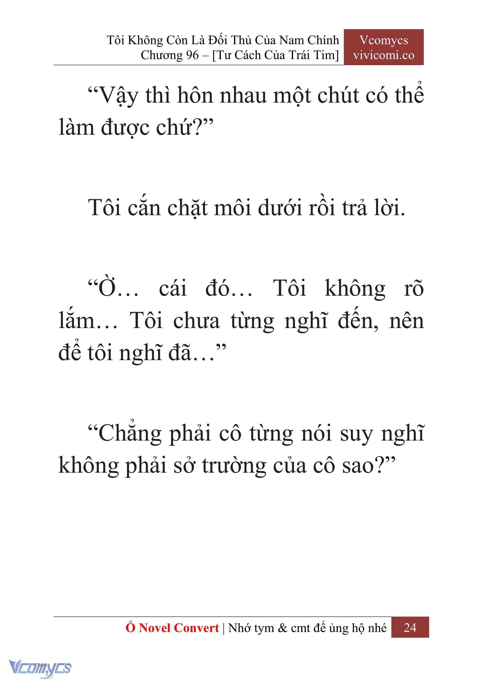 [Novel] Tôi Không Còn Là Đối Thủ Của Nam Chính Chapter  96 - 26
