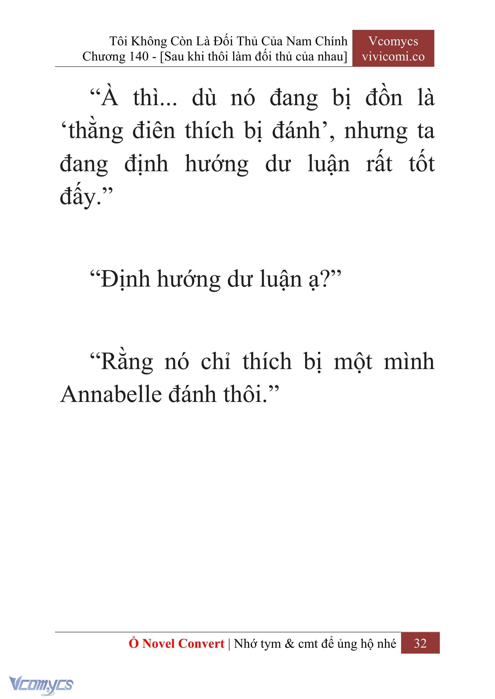 [Novel] Tôi Không Còn Là Đối Thủ Của Nam Chính Chapter  140 - 34
