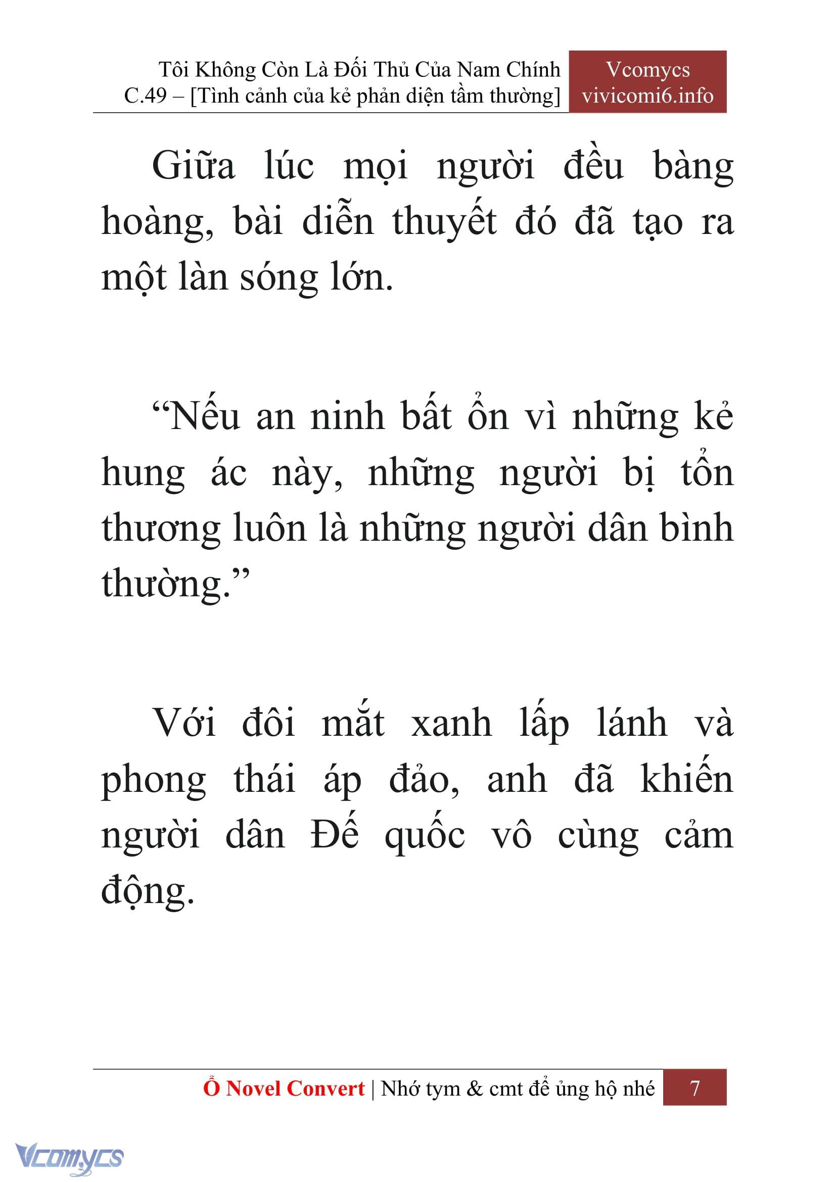 [Novel] Tôi Không Còn Là Đối Thủ Của Nam Chính Chapter  49 - 9