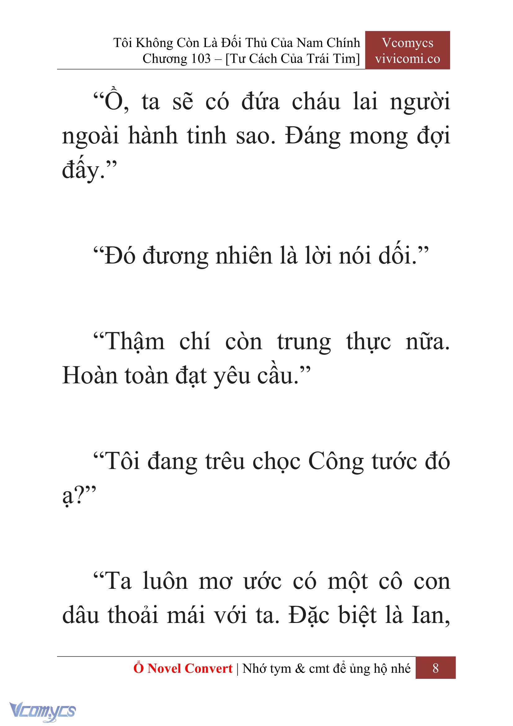[Novel] Tôi Không Còn Là Đối Thủ Của Nam Chính Chapter  103 - 10