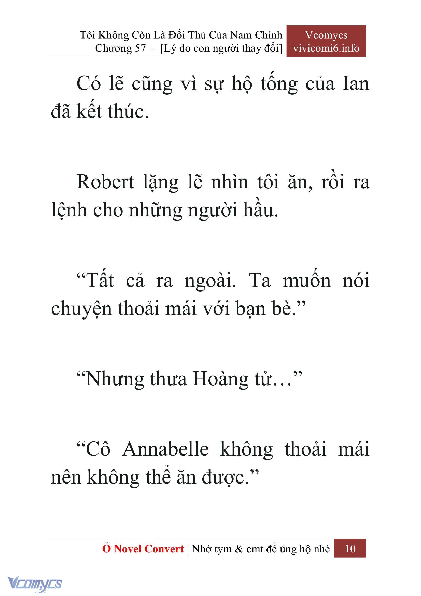 [Novel] Tôi Không Còn Là Đối Thủ Của Nam Chính Chapter  57 - 12