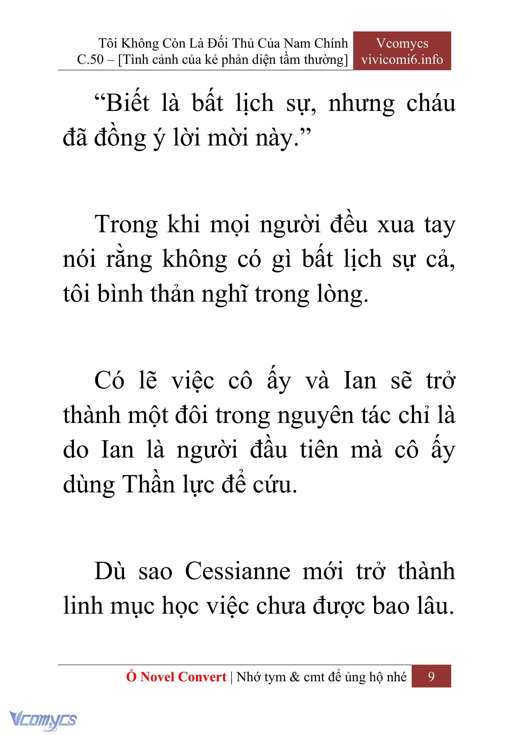 [Novel] Tôi Không Còn Là Đối Thủ Của Nam Chính Chapter  50 - 11