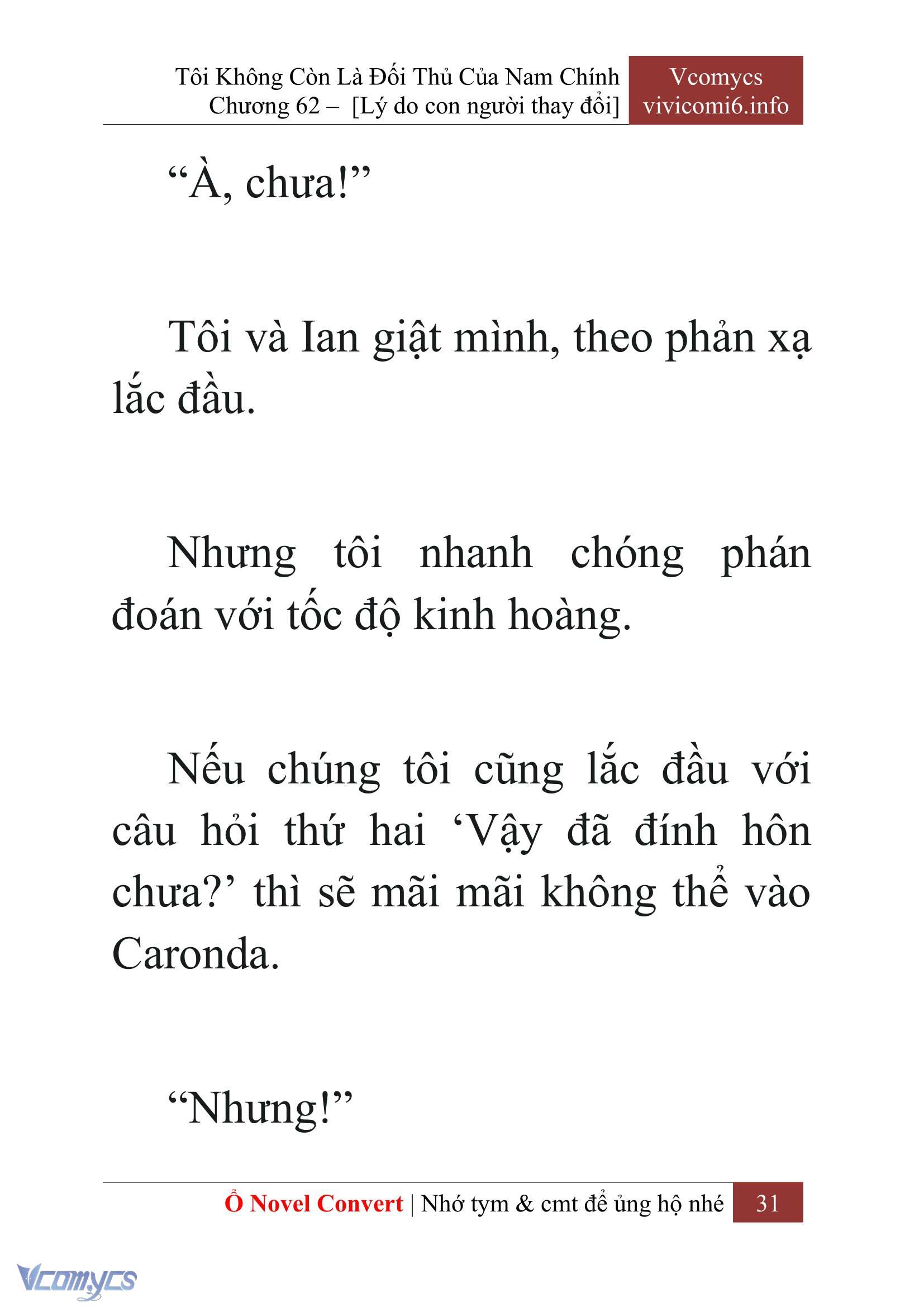 [Novel] Tôi Không Còn Là Đối Thủ Của Nam Chính Chapter  62 - 33