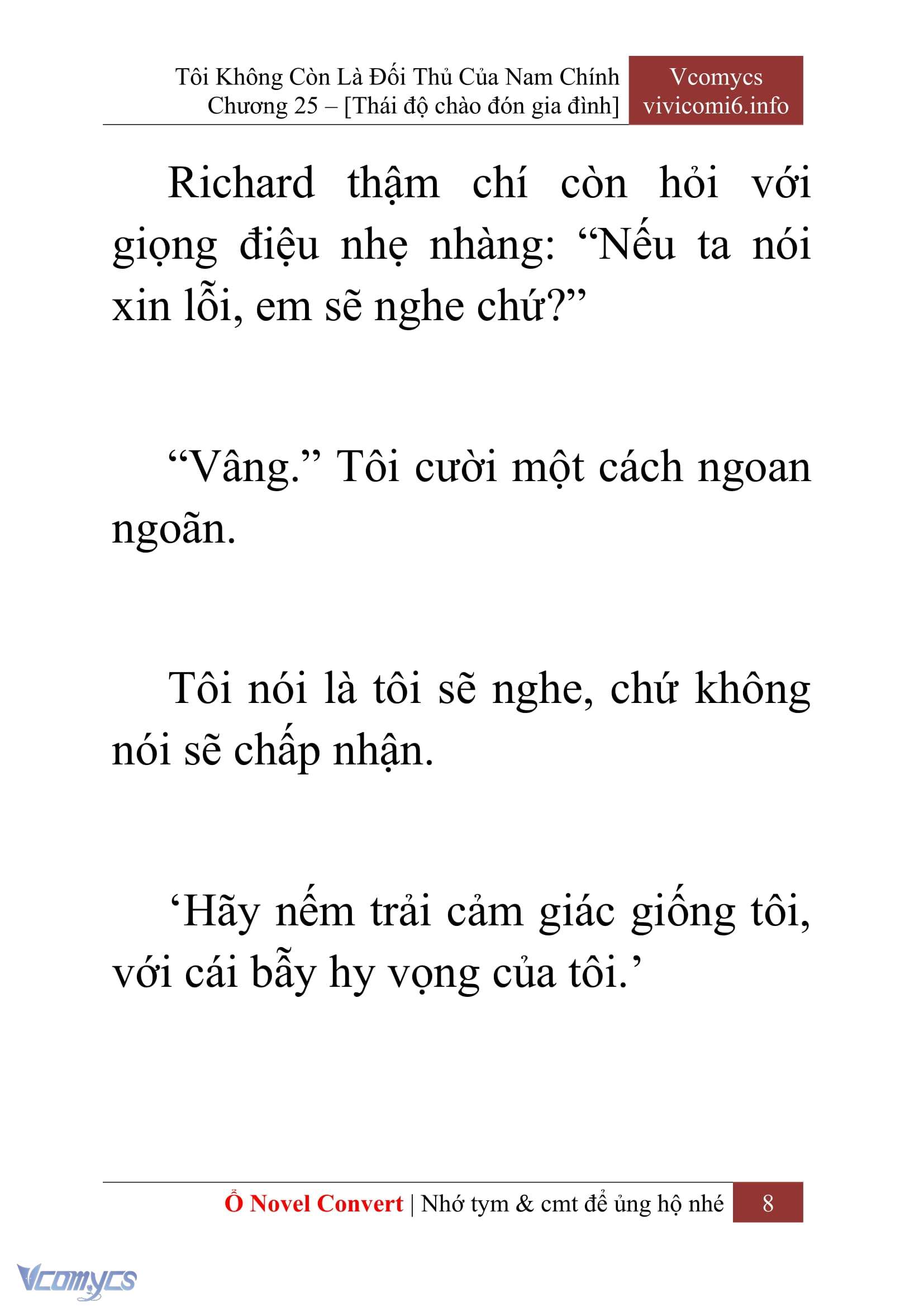 [Novel] Tôi Không Còn Là Đối Thủ Của Nam Chính Chapter  25 - 10
