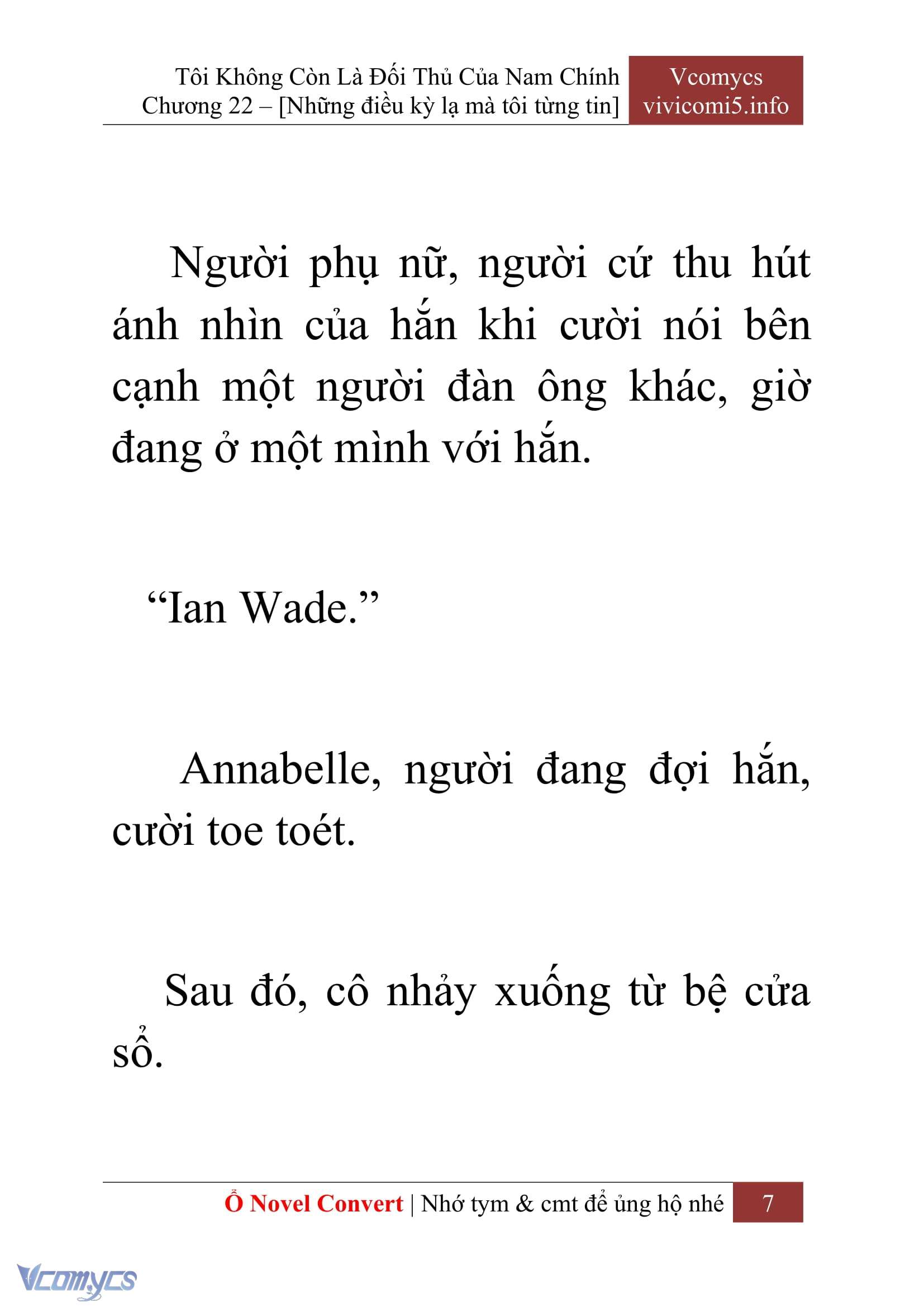 [Novel] Tôi Không Còn Là Đối Thủ Của Nam Chính Chapter  22 - 9