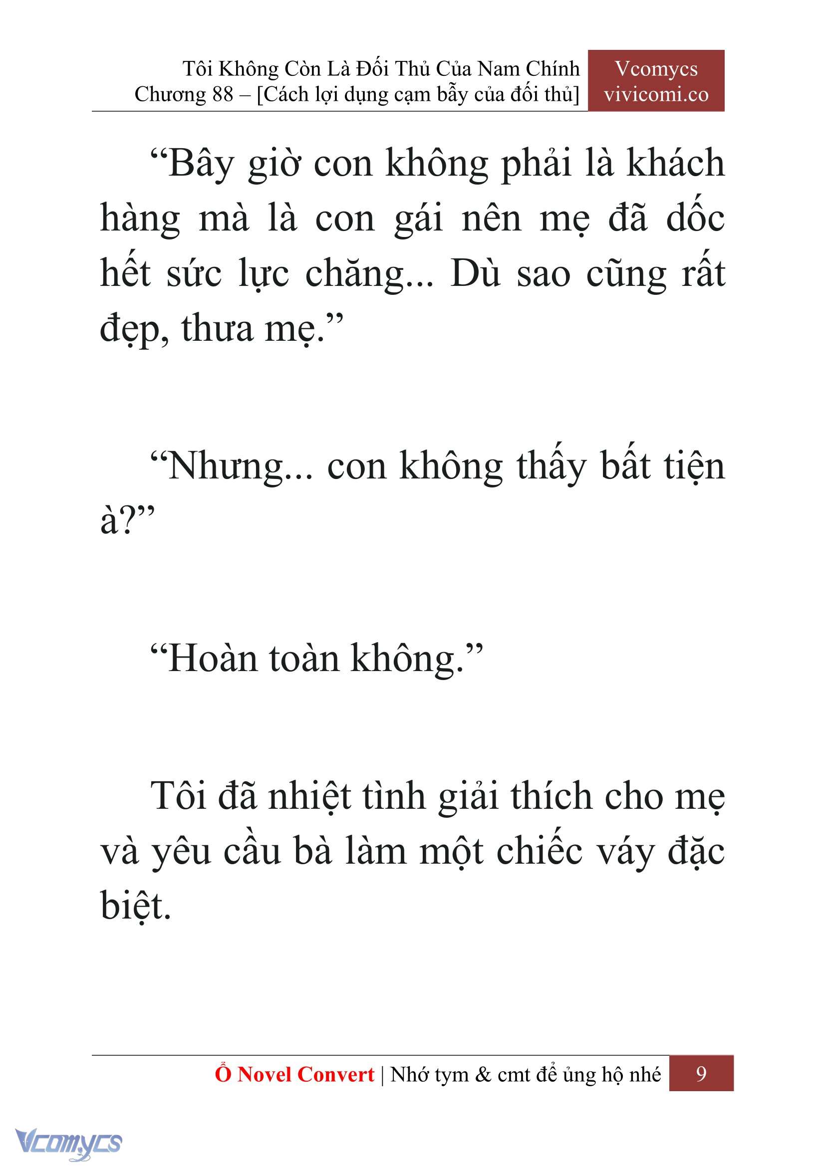 [Novel] Tôi Không Còn Là Đối Thủ Của Nam Chính Chapter  88 - 11