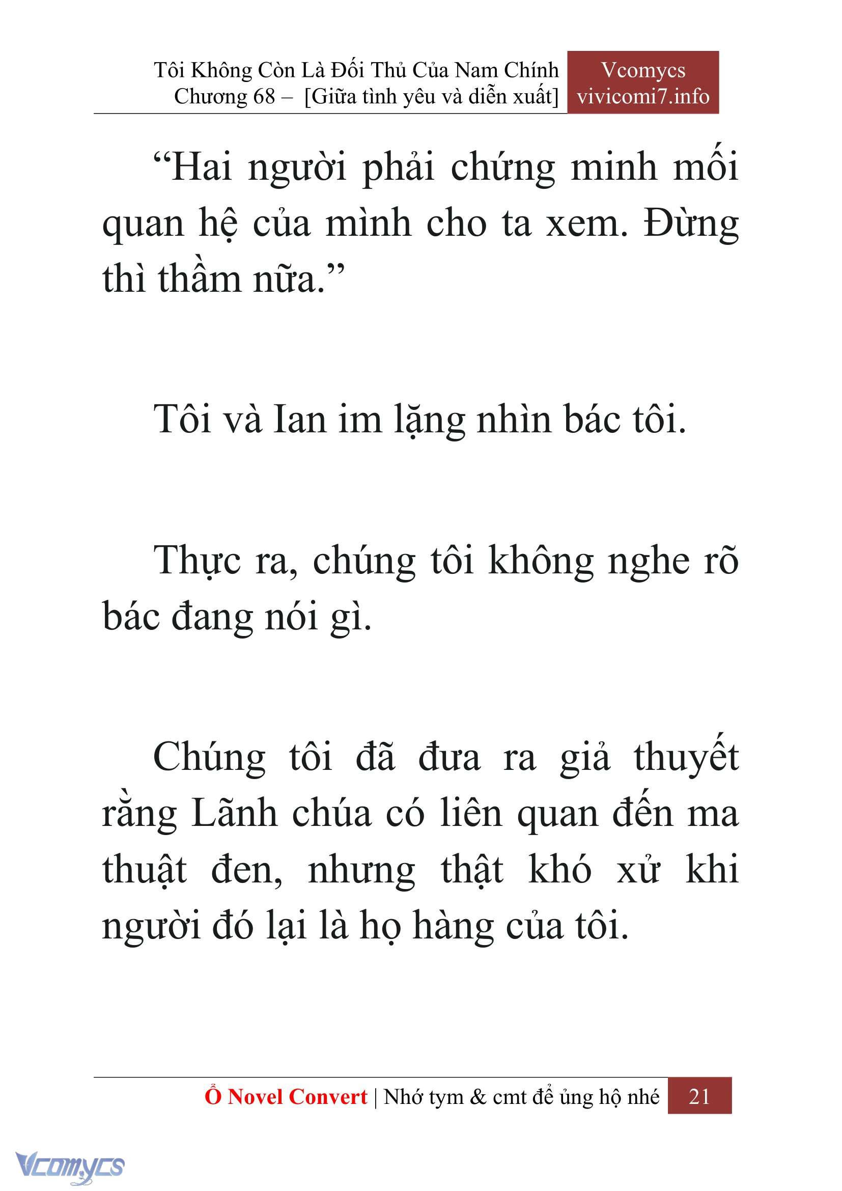 [Novel] Tôi Không Còn Là Đối Thủ Của Nam Chính Chapter  68 - 23