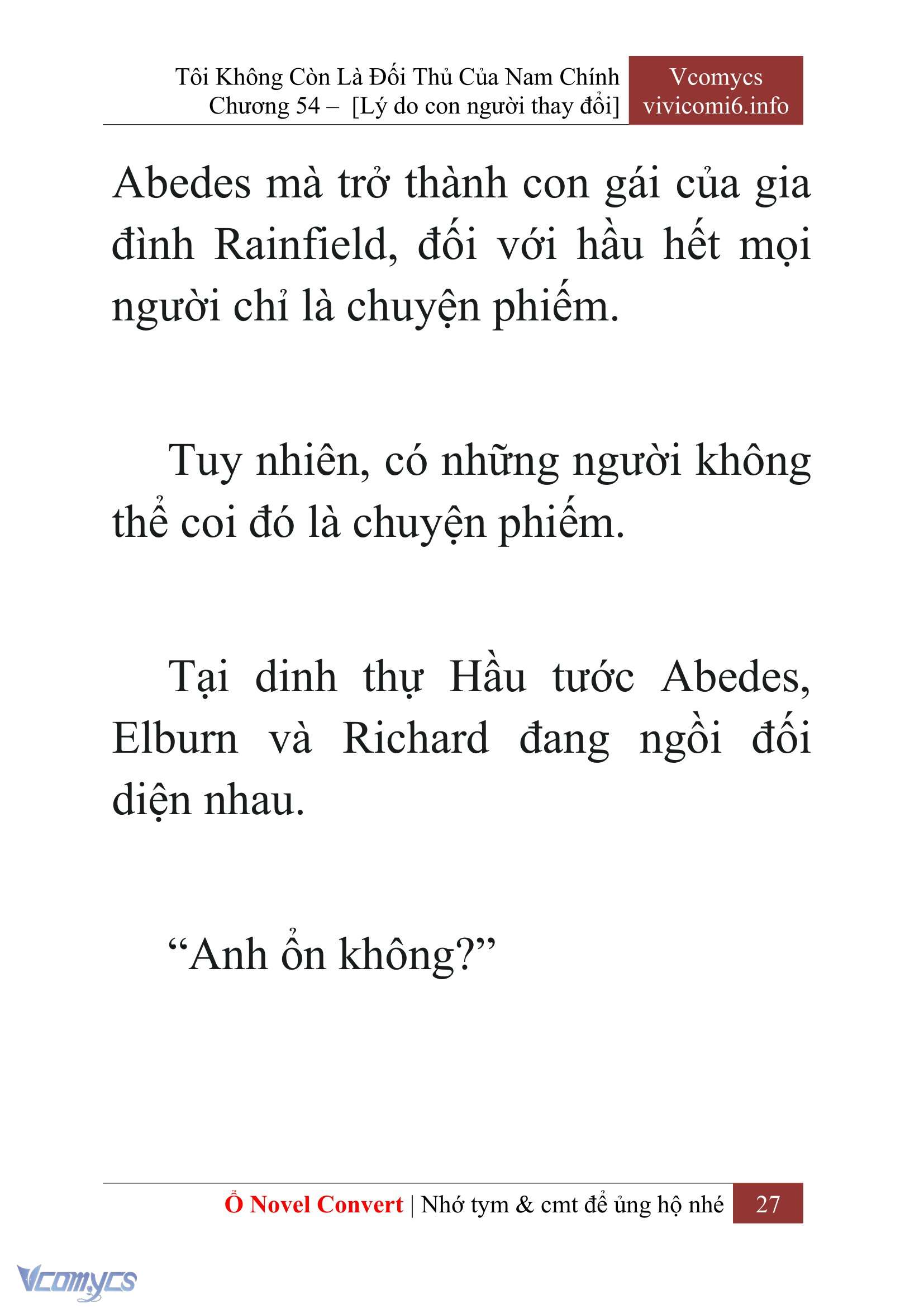 [Novel] Tôi Không Còn Là Đối Thủ Của Nam Chính Chapter  54 - 29