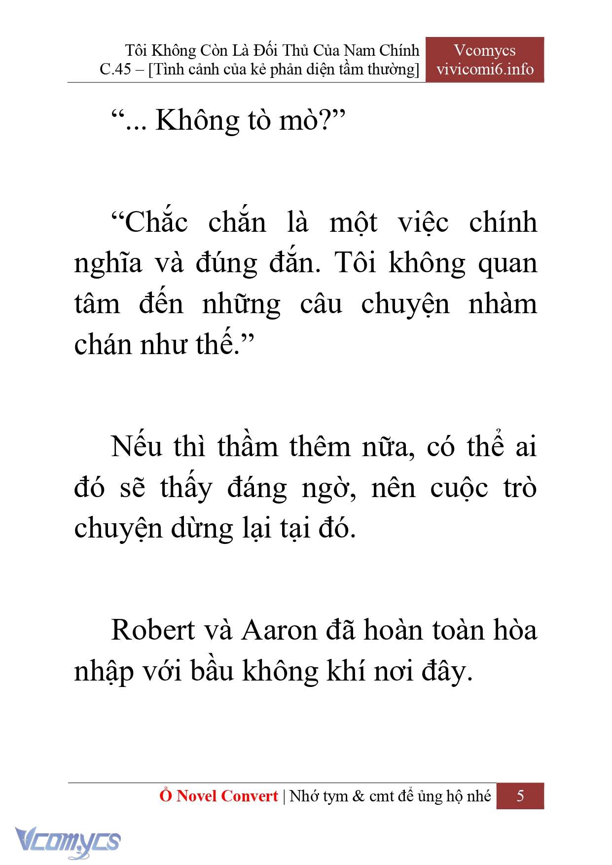 [Novel] Tôi Không Còn Là Đối Thủ Của Nam Chính Chapter  45 - 7