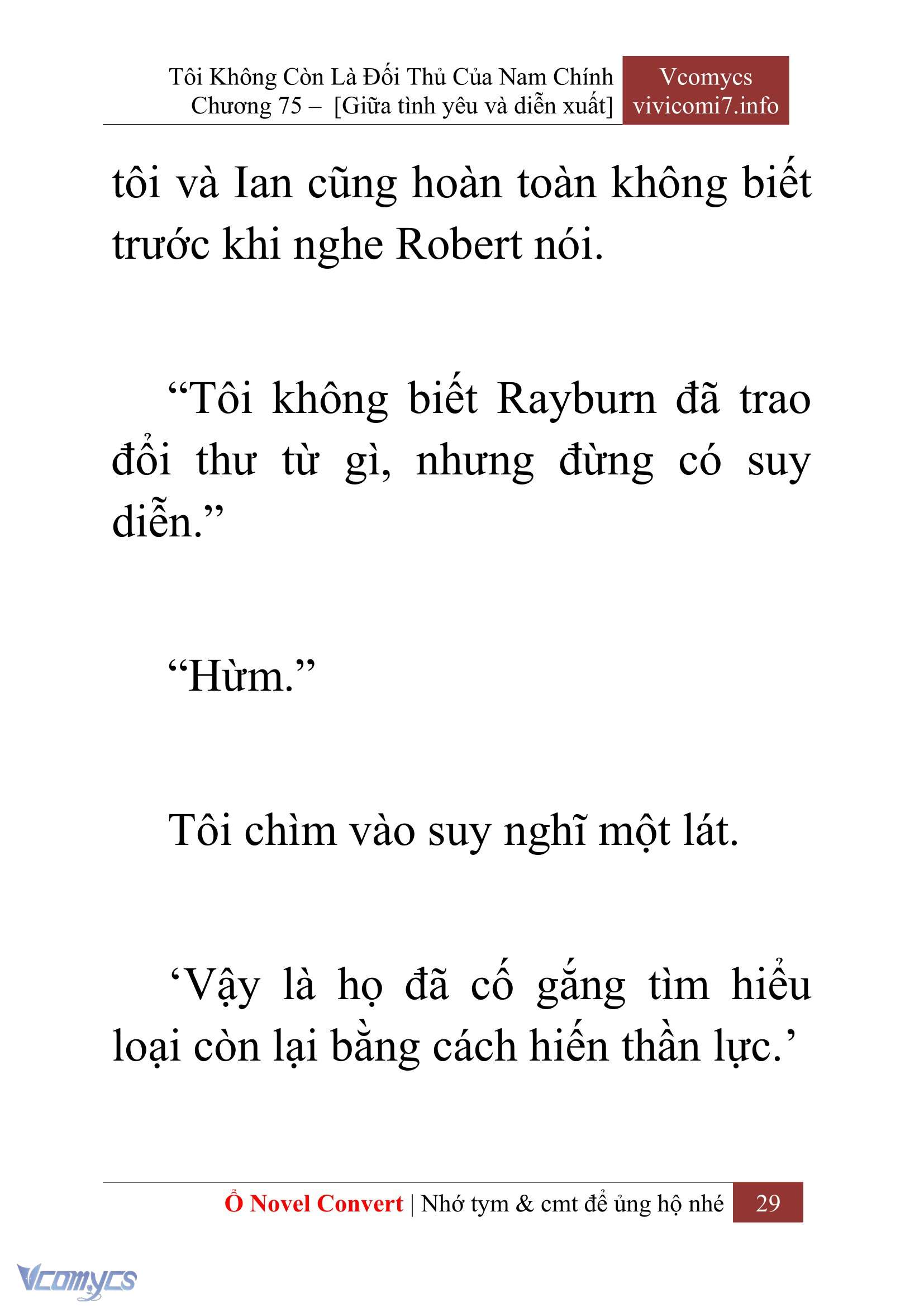 [Novel] Tôi Không Còn Là Đối Thủ Của Nam Chính Chapter  75 - 31