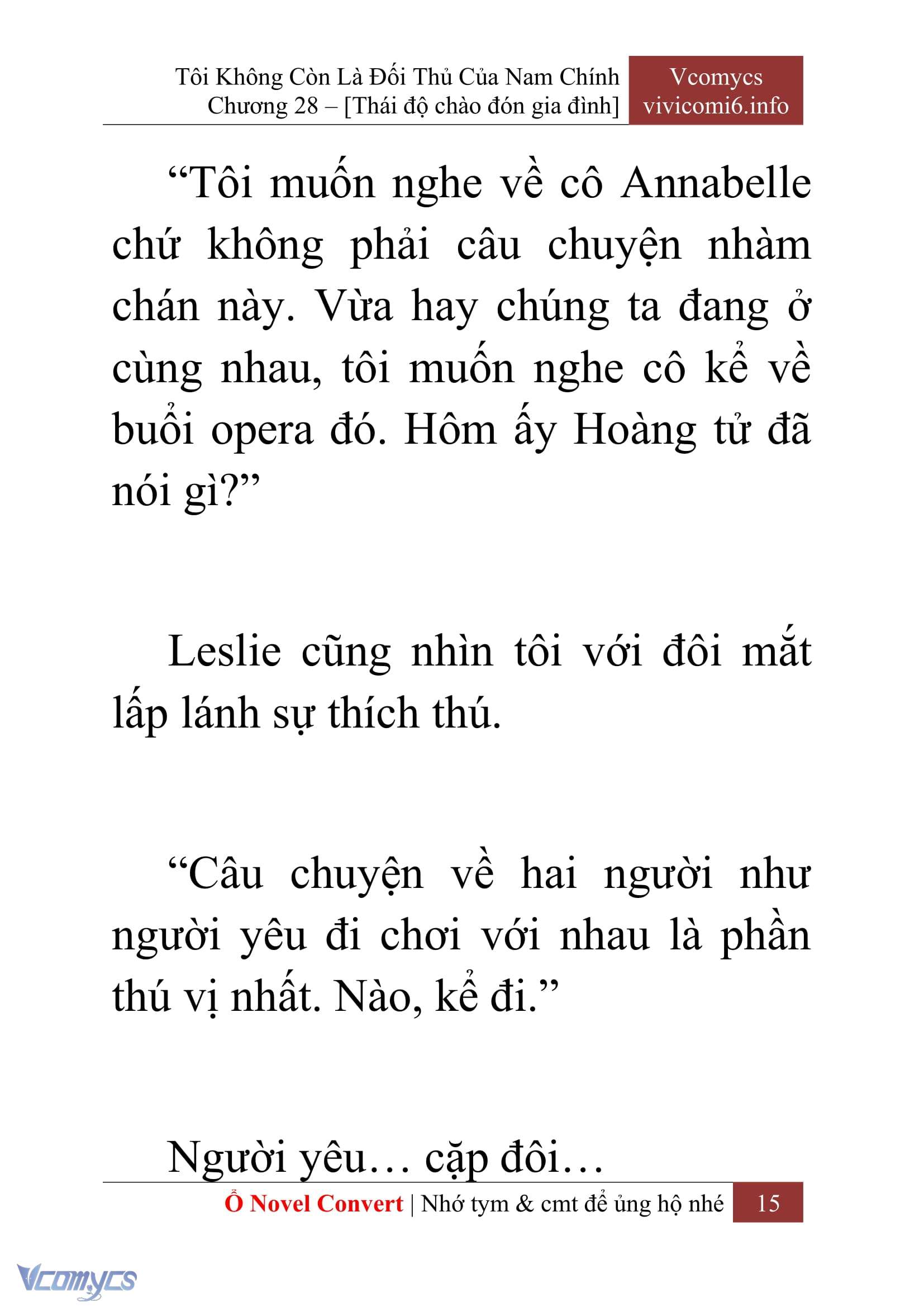 [Novel] Tôi Không Còn Là Đối Thủ Của Nam Chính Chapter  28 - 17