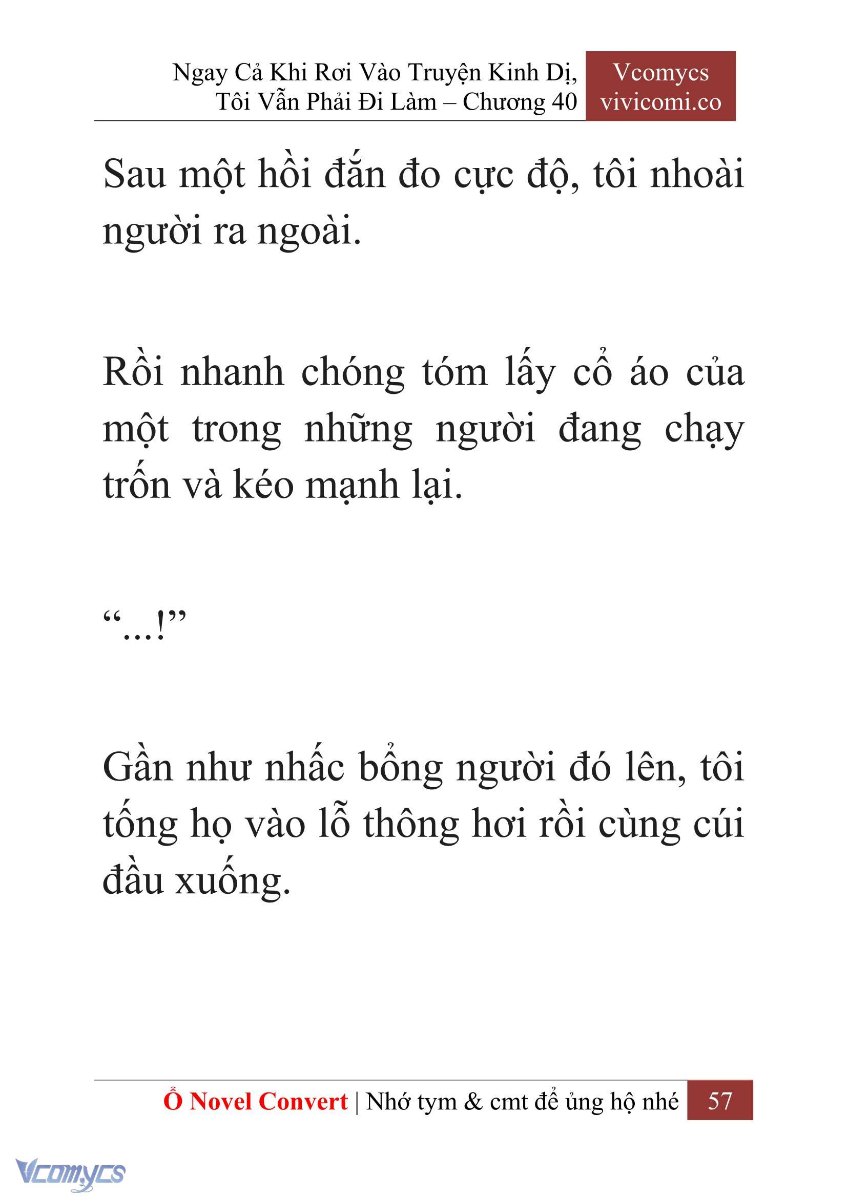 [Novel] Ngay Cả Khi Rơi Vào Truyện Kinh Dị, Tôi Vẫn Phải Đi Làm Chapter  40 - 59