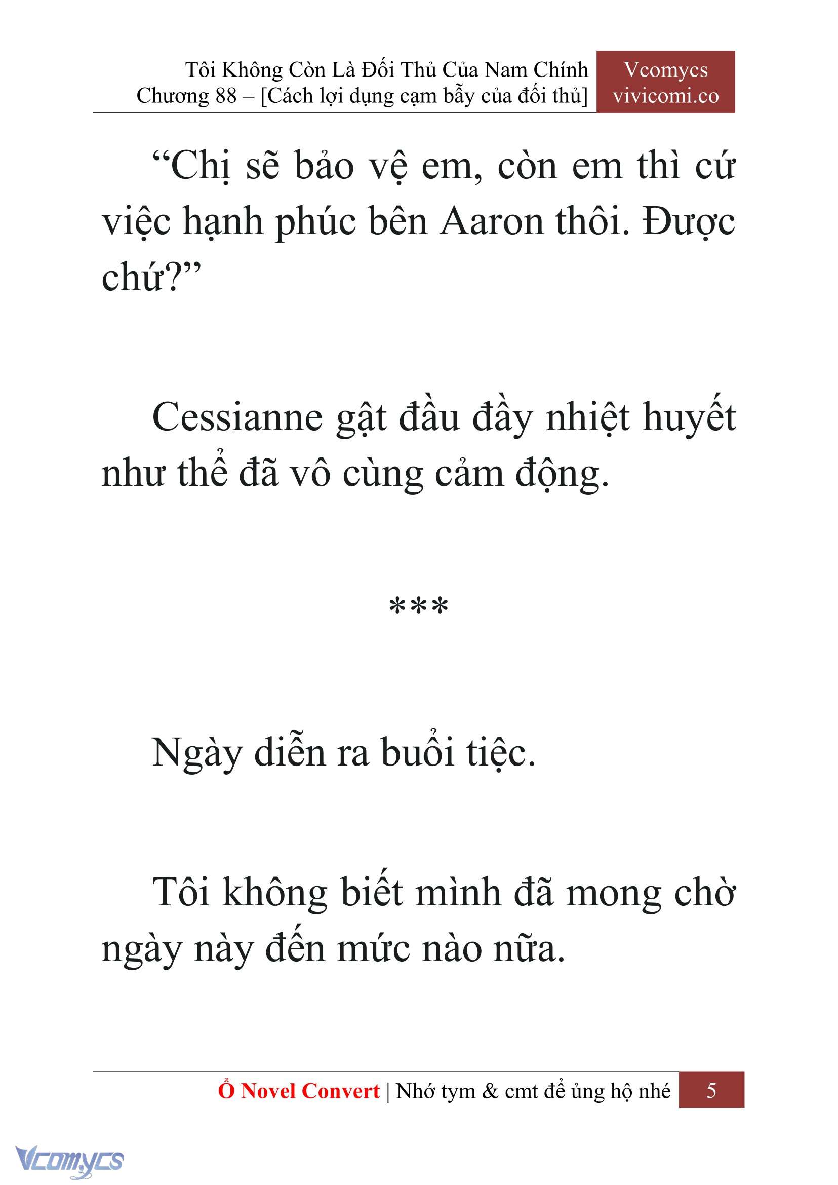 [Novel] Tôi Không Còn Là Đối Thủ Của Nam Chính Chapter  88 - 7