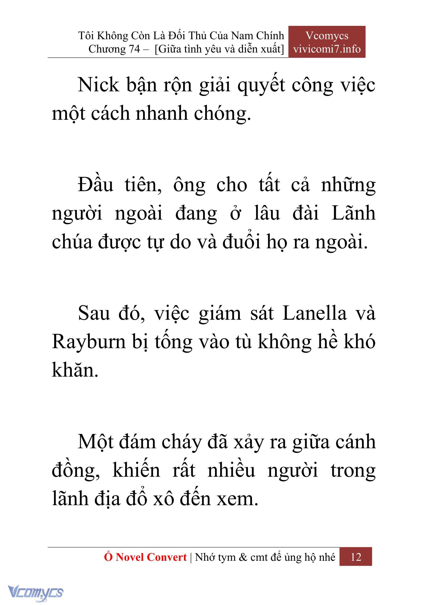 [Novel] Tôi Không Còn Là Đối Thủ Của Nam Chính Chapter  74 - 14