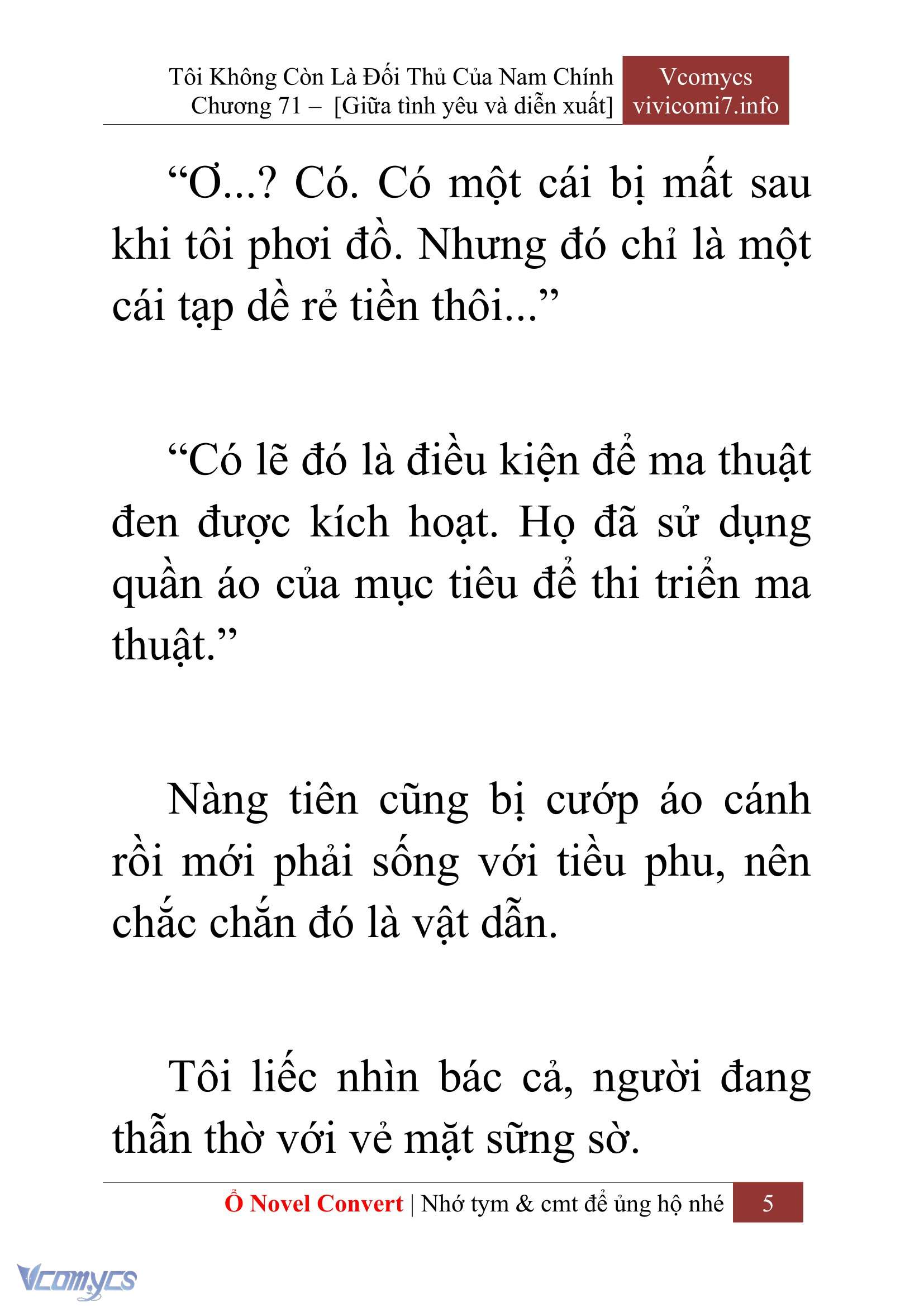 [Novel] Tôi Không Còn Là Đối Thủ Của Nam Chính Chapter  71 - 7