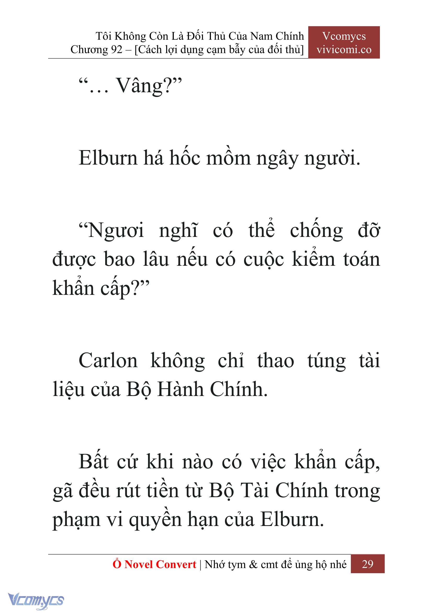 [Novel] Tôi Không Còn Là Đối Thủ Của Nam Chính Chapter  92 - 31