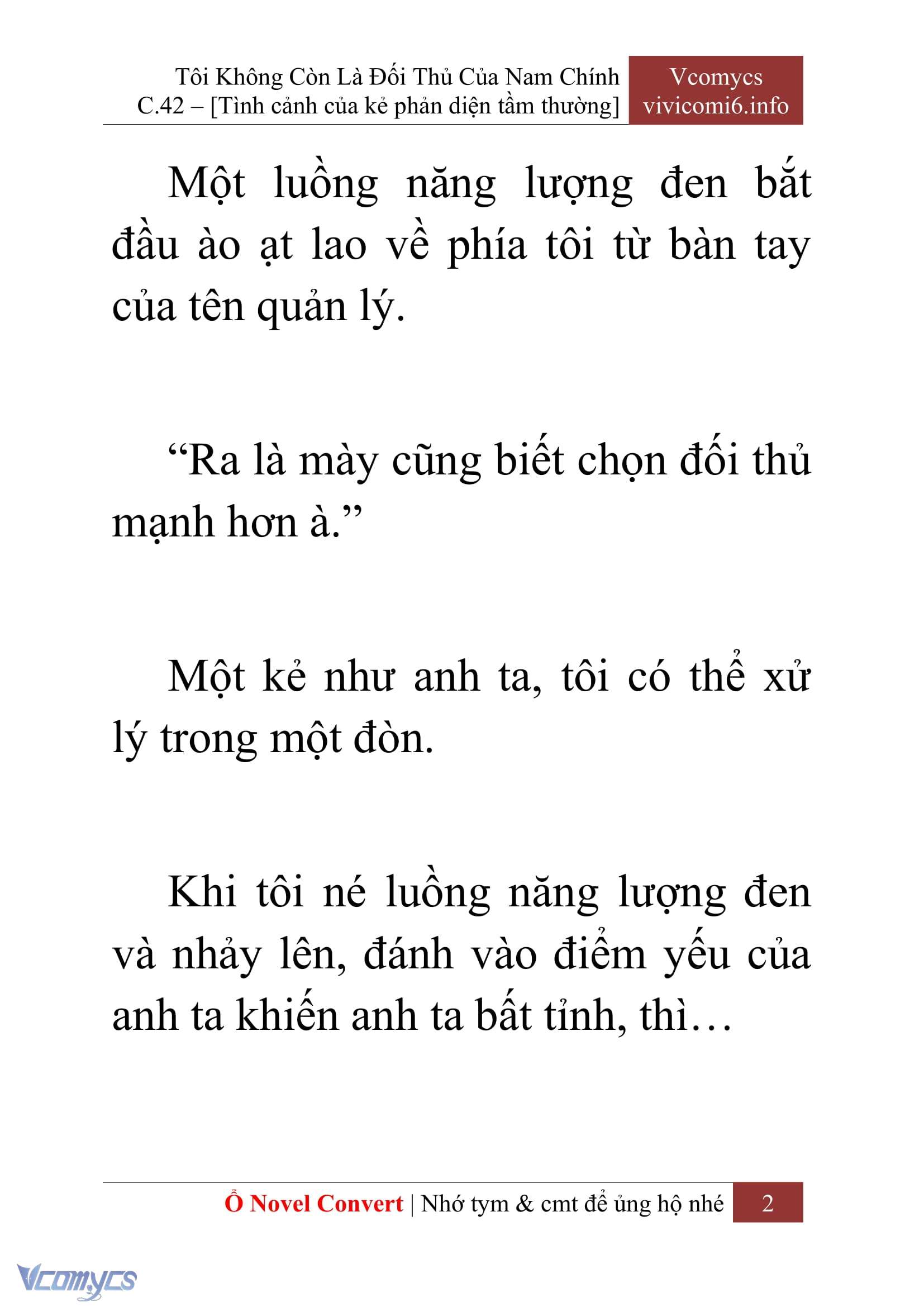 [Novel] Tôi Không Còn Là Đối Thủ Của Nam Chính Chapter  42 - 4