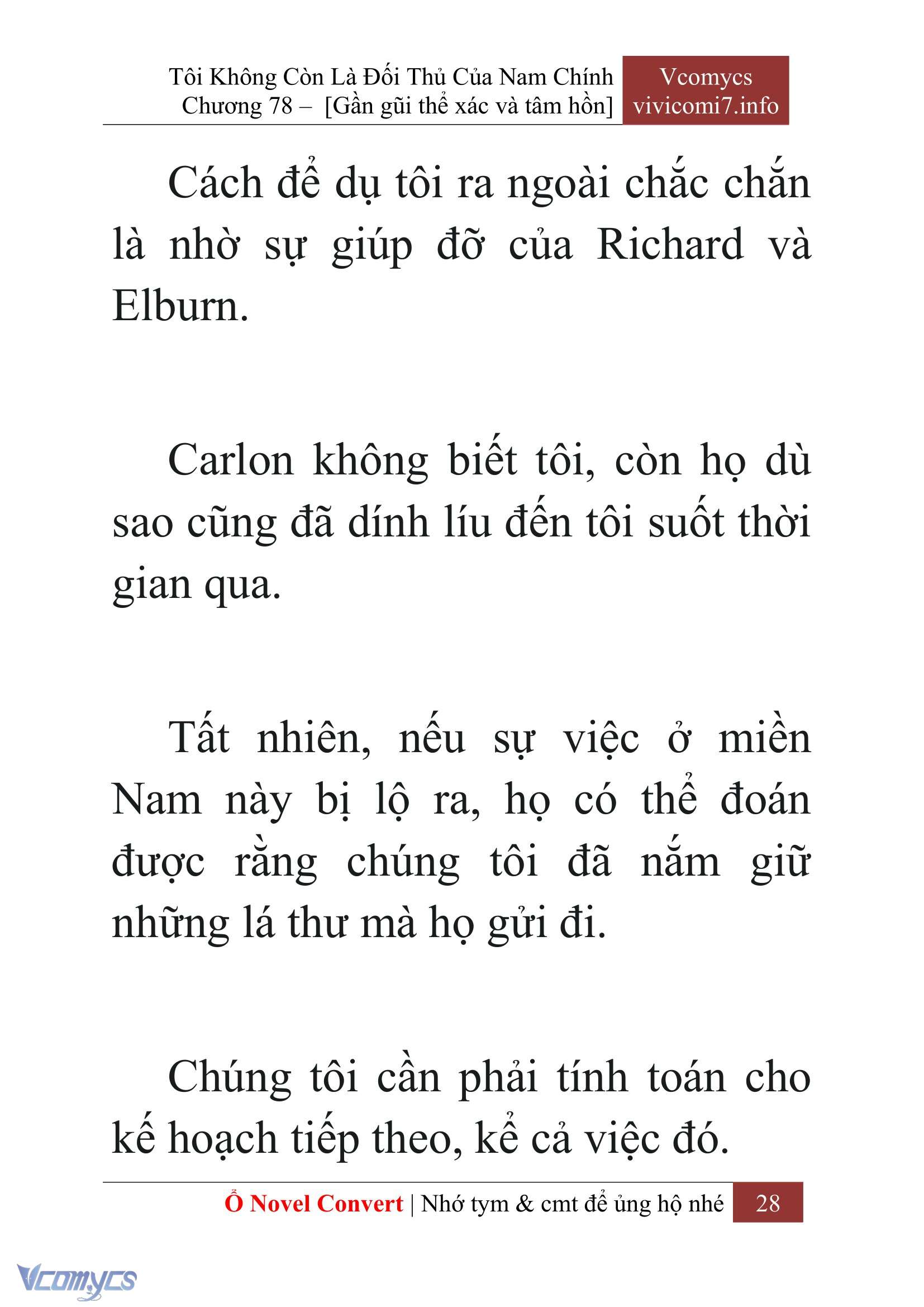 [Novel] Tôi Không Còn Là Đối Thủ Của Nam Chính Chapter  78 - 30