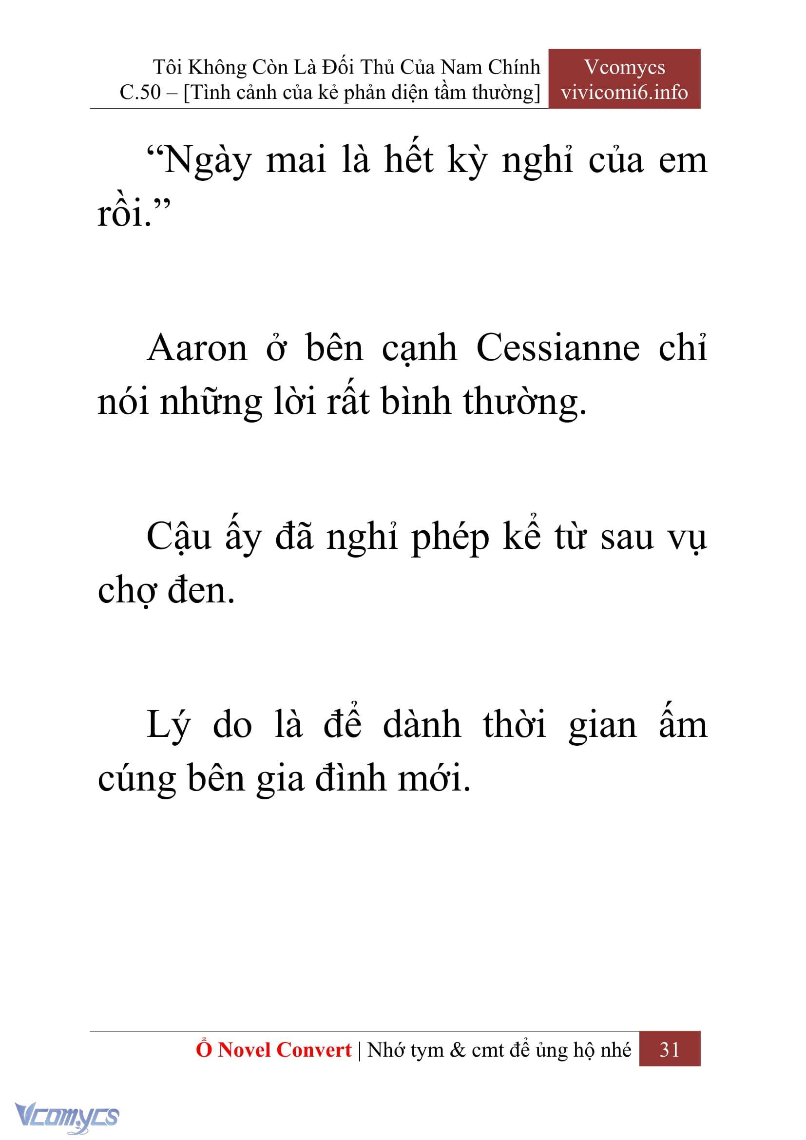 [Novel] Tôi Không Còn Là Đối Thủ Của Nam Chính Chapter  50 - 33
