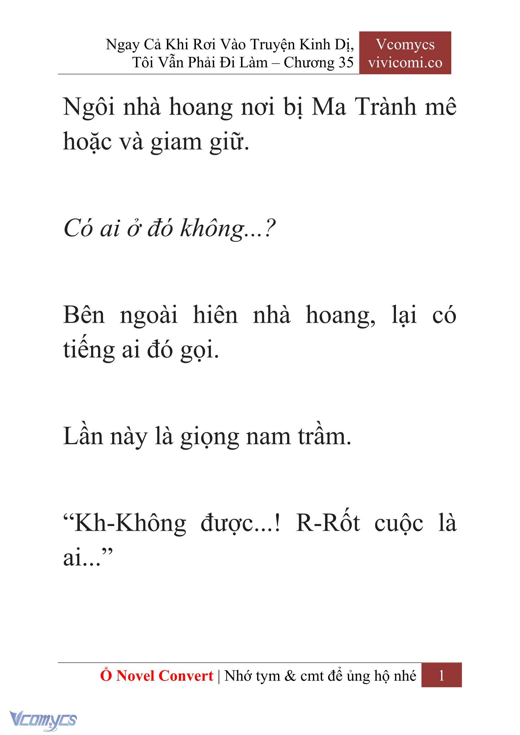 [Novel] Ngay Cả Khi Rơi Vào Truyện Kinh Dị, Tôi Vẫn Phải Đi Làm Chapter  35 - 3