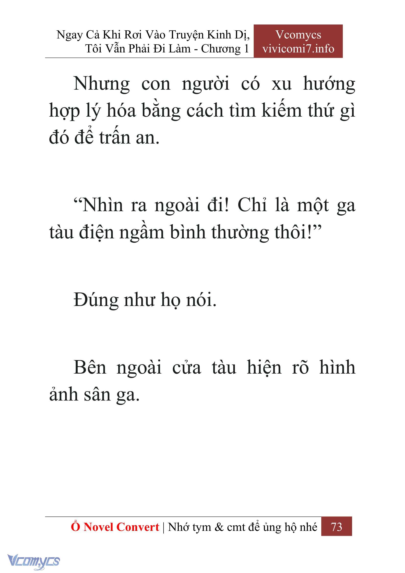 [Novel] Ngay Cả Khi Rơi Vào Truyện Kinh Dị, Tôi Vẫn Phải Đi Làm Chapter  1 - 75