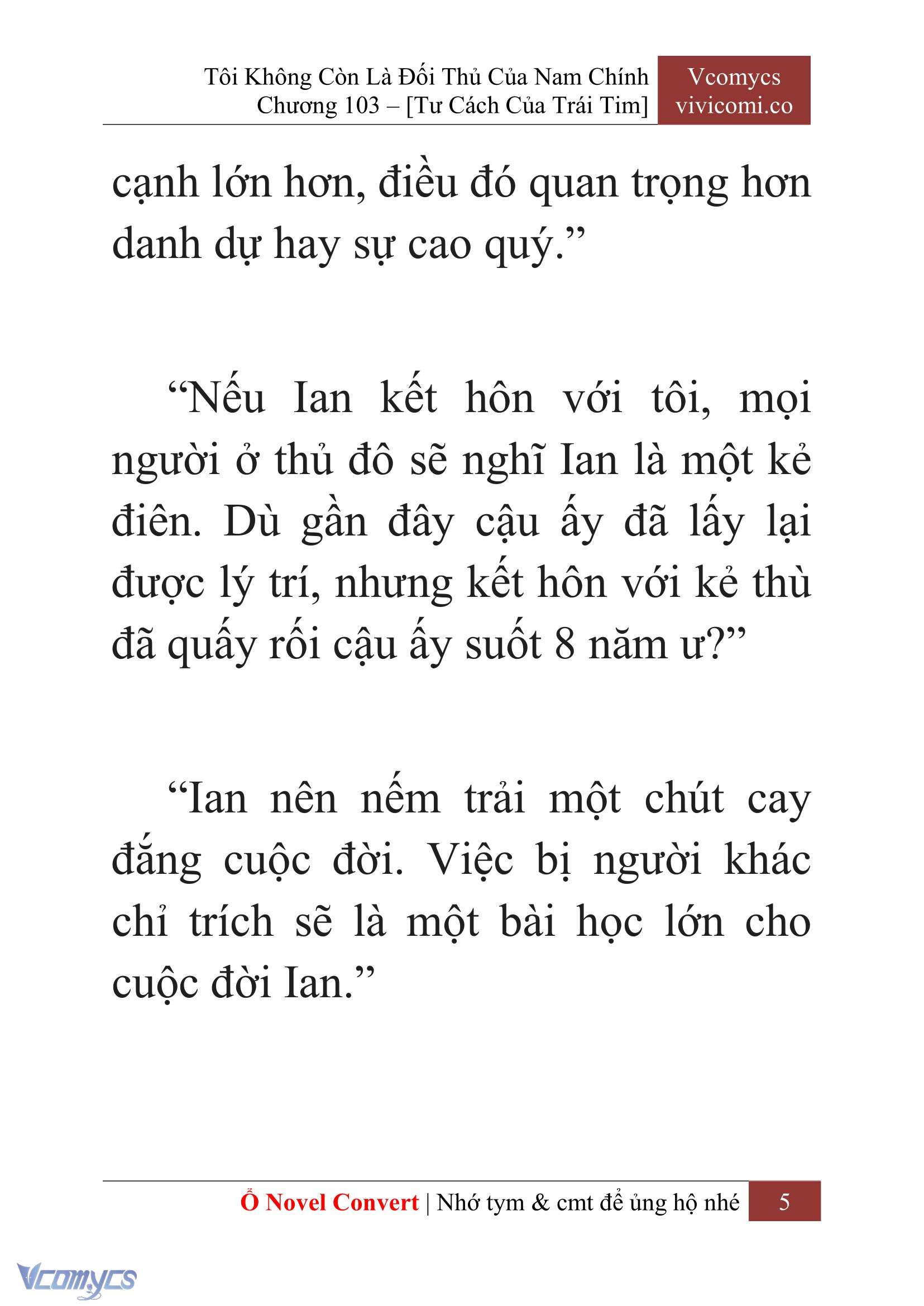 [Novel] Tôi Không Còn Là Đối Thủ Của Nam Chính Chapter  103 - 7