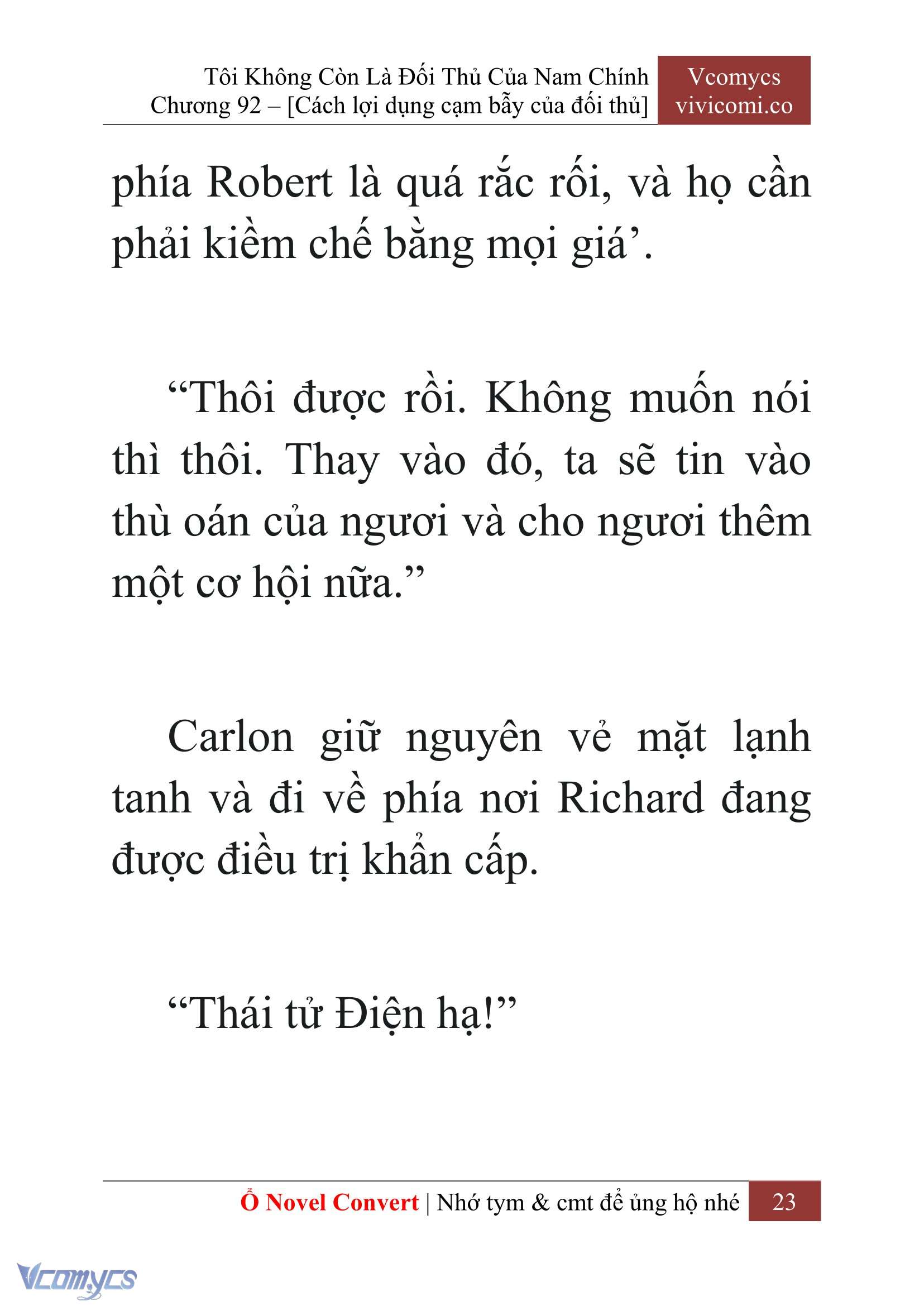 [Novel] Tôi Không Còn Là Đối Thủ Của Nam Chính Chapter  92 - 25