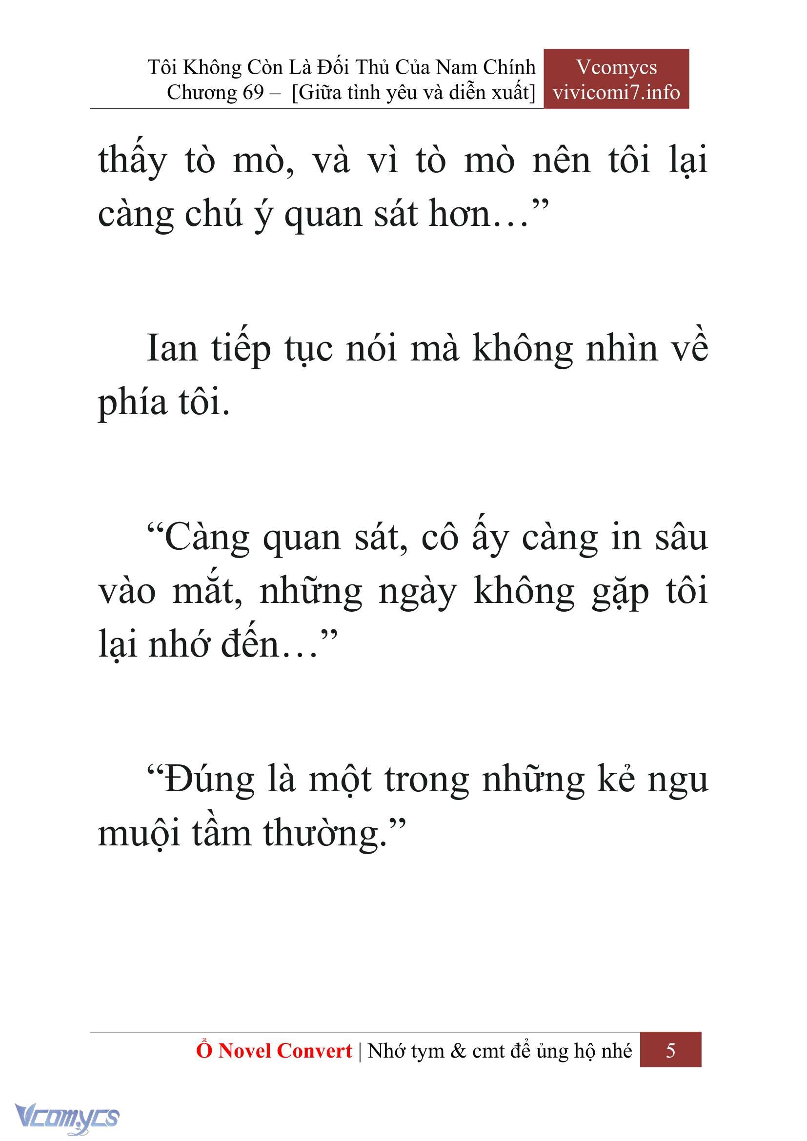 [Novel] Tôi Không Còn Là Đối Thủ Của Nam Chính Chapter  69 - 7