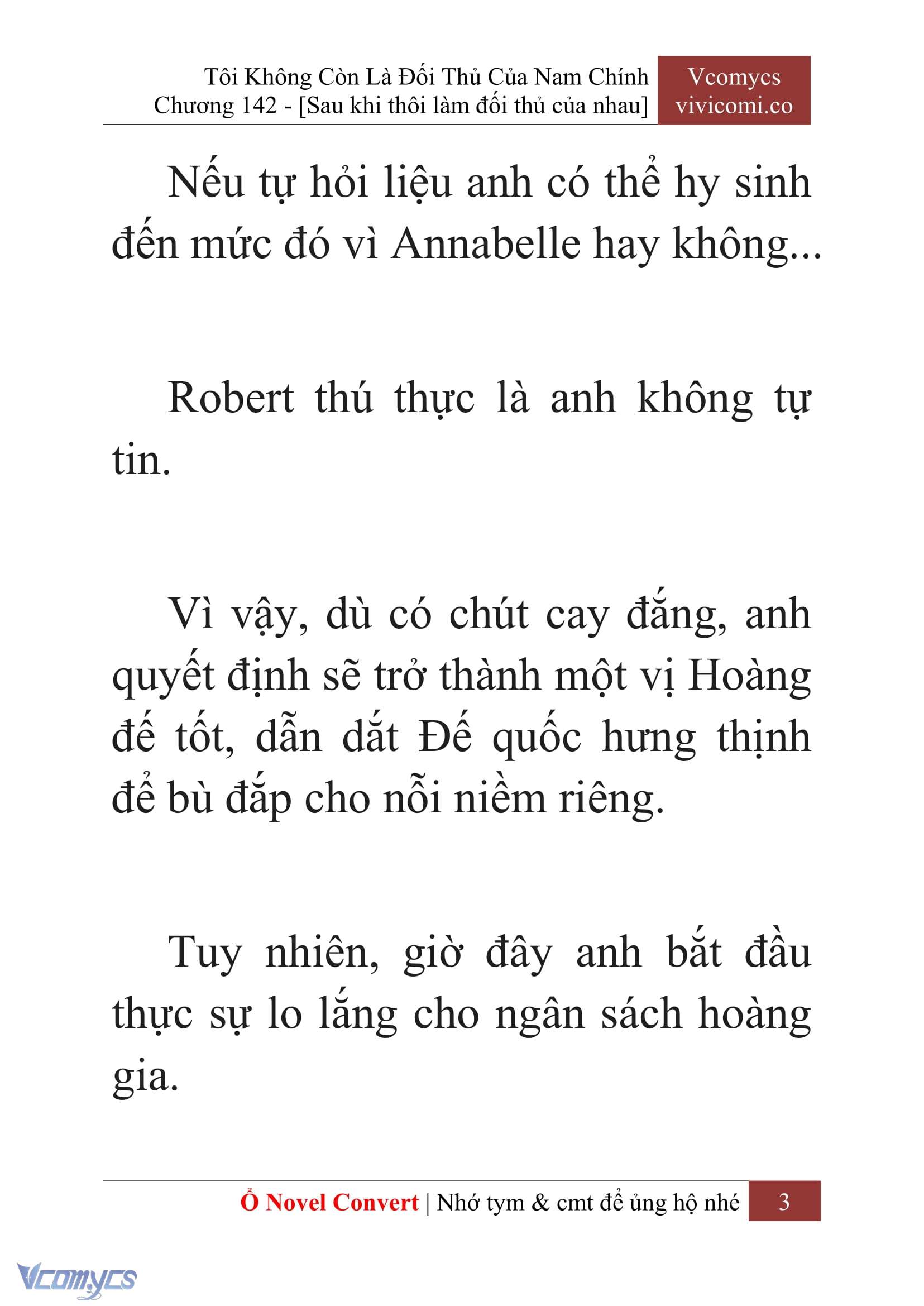 [Novel] Tôi Không Còn Là Đối Thủ Của Nam Chính Chapter  142 - 5