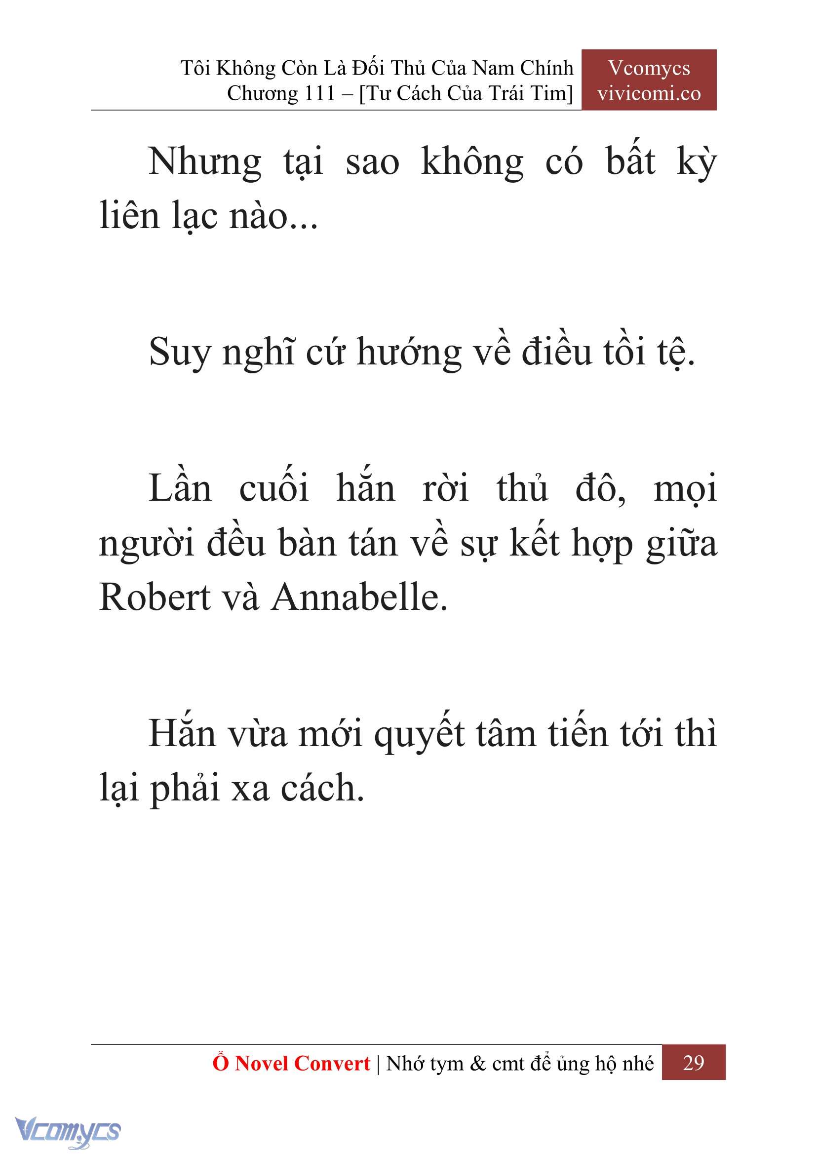 [Novel] Tôi Không Còn Là Đối Thủ Của Nam Chính Chapter  111 - 31
