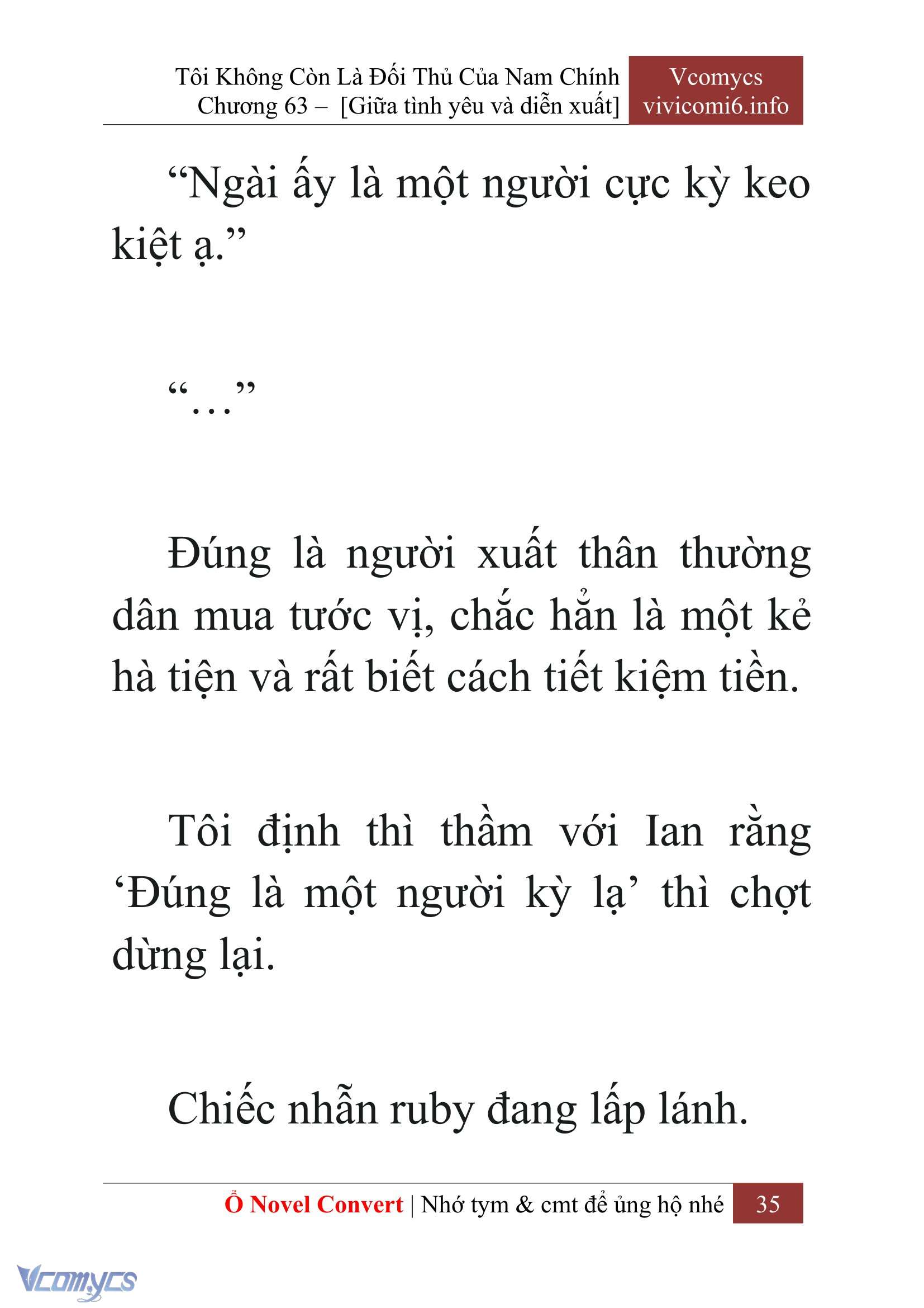 [Novel] Tôi Không Còn Là Đối Thủ Của Nam Chính Chapter  63 - 37