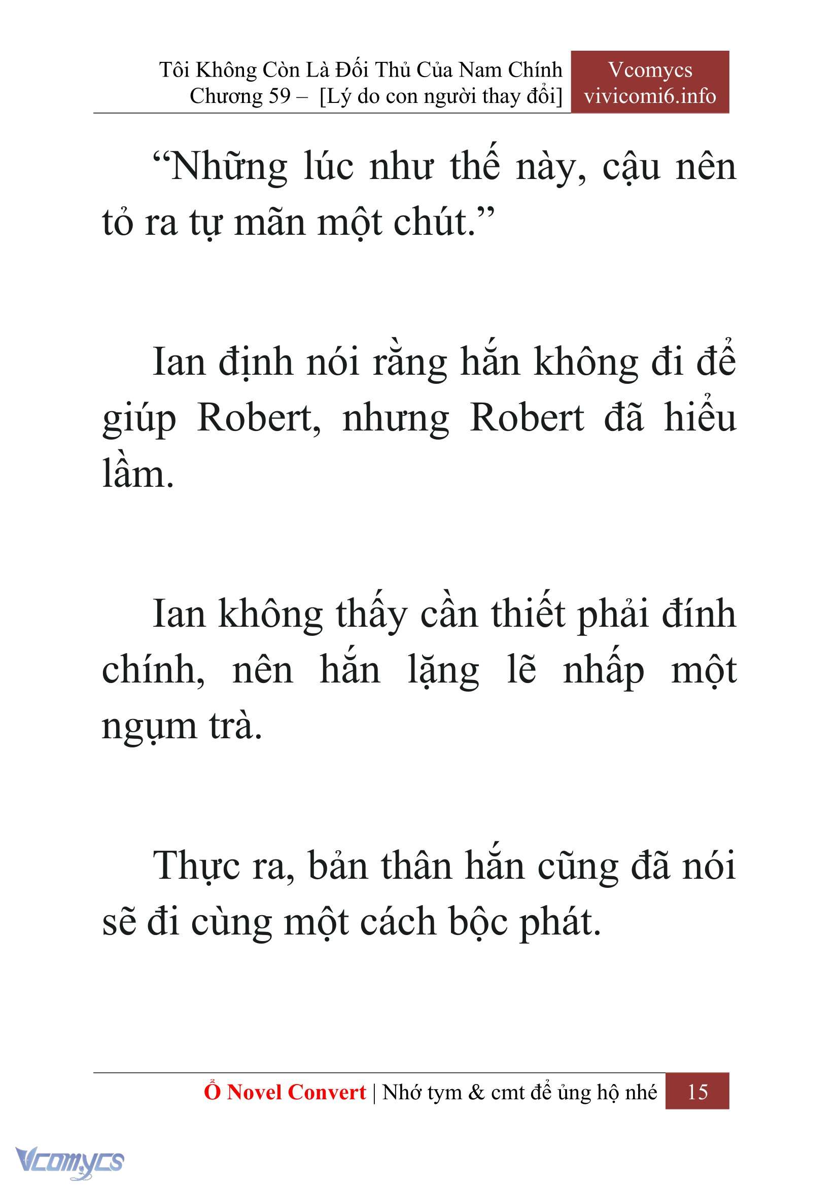[Novel] Tôi Không Còn Là Đối Thủ Của Nam Chính Chapter  59 - 17