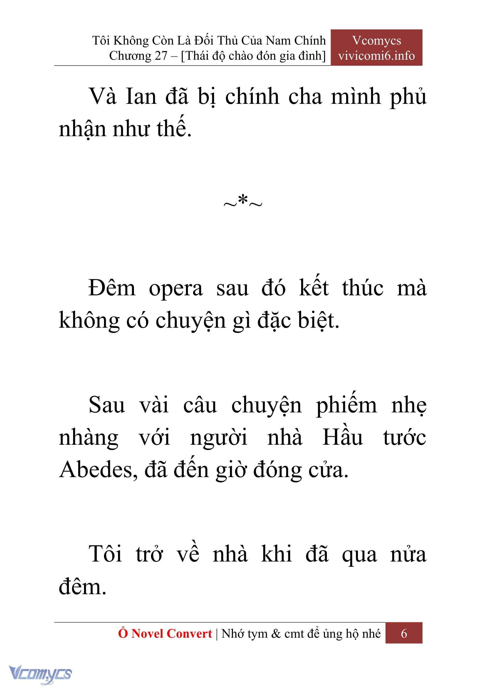 [Novel] Tôi Không Còn Là Đối Thủ Của Nam Chính Chapter  27 - 8